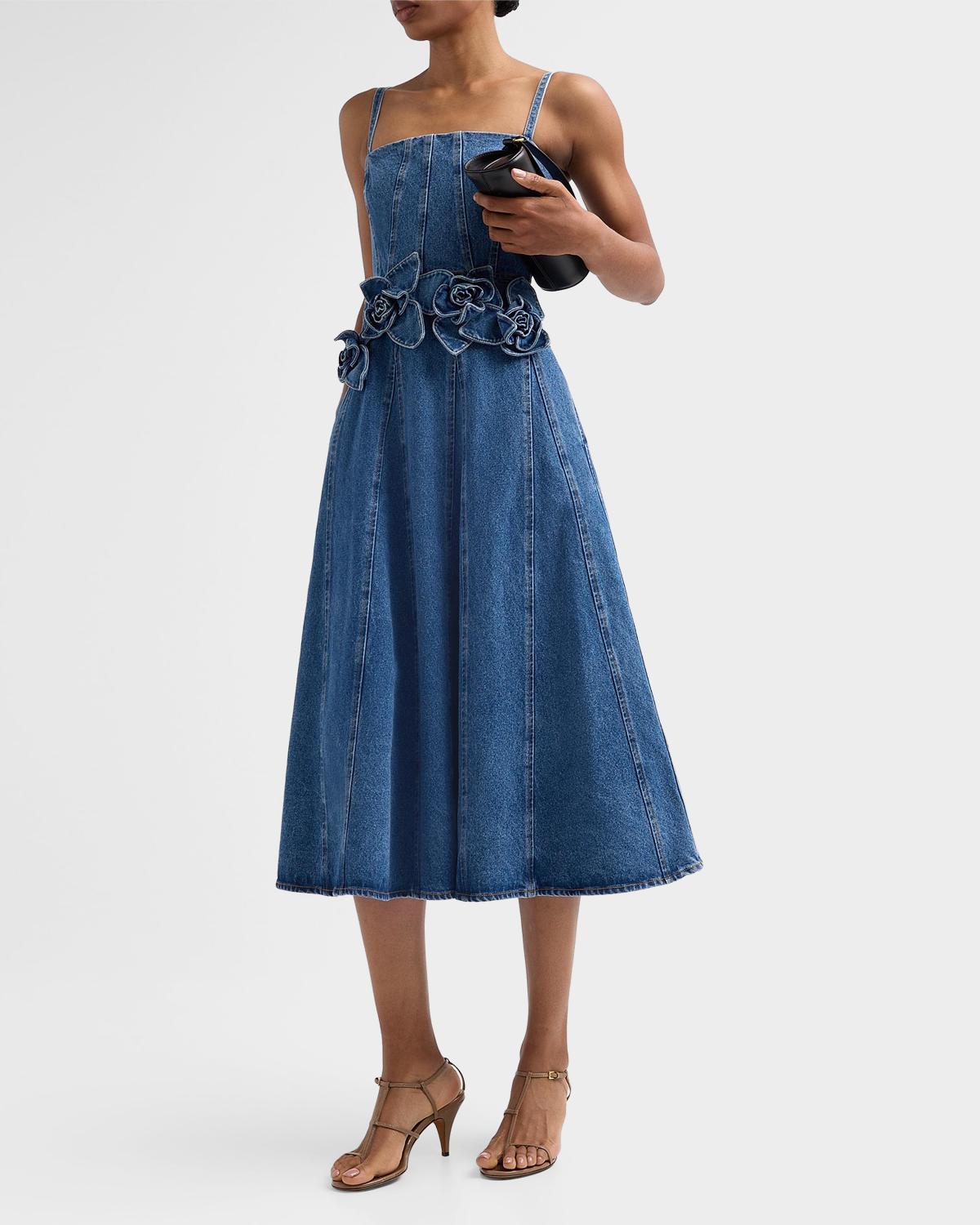Eryn Denim Midi Dress - thumbnail 4