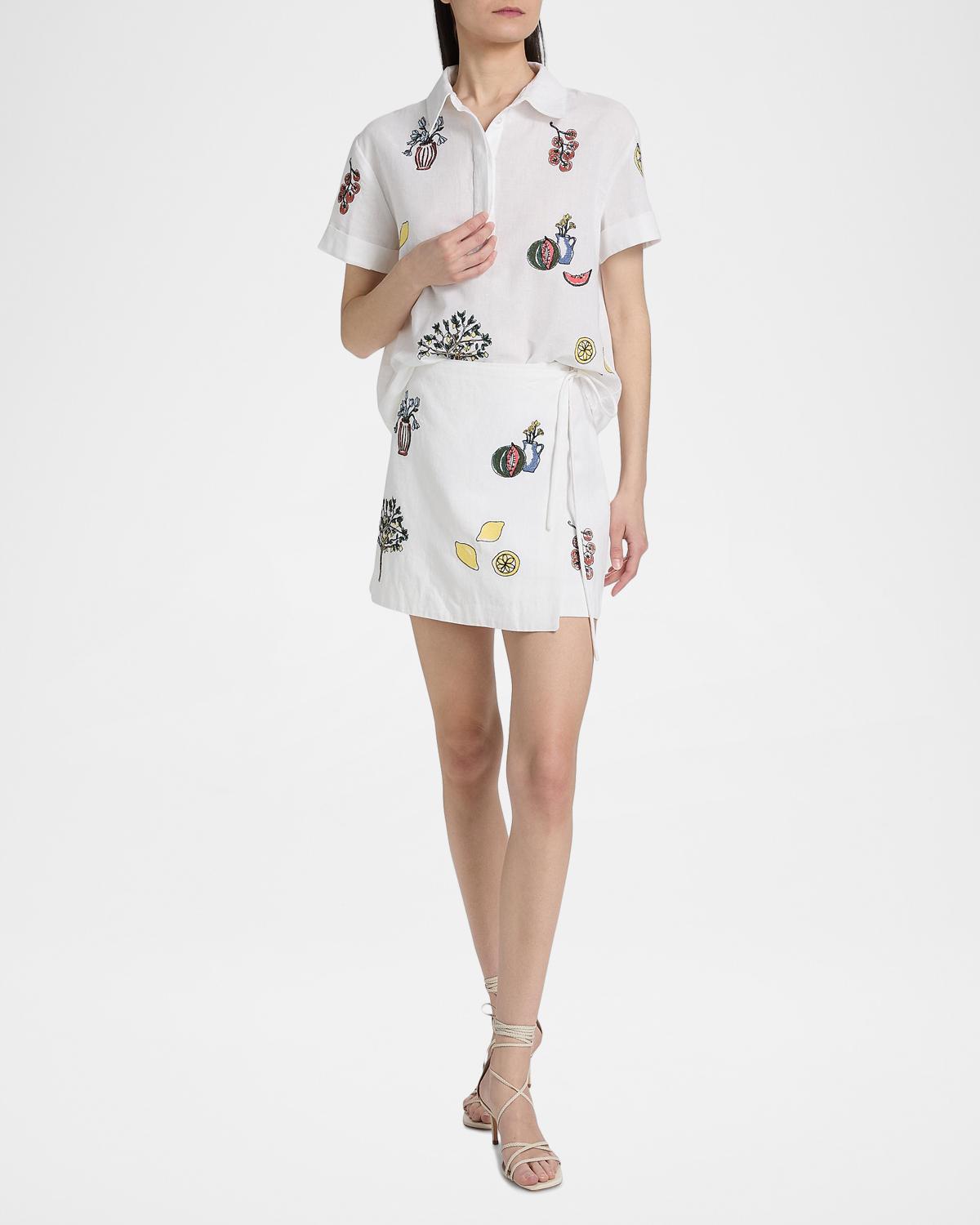 Callum Printed Cotton Shirt - thumbnail 2