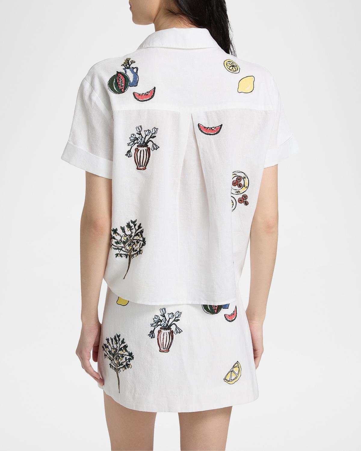 Callum Printed Cotton Shirt - thumbnail 3