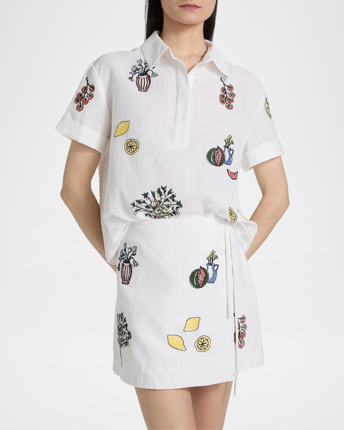 Callum Printed Cotton Shirt - thumbnail 4