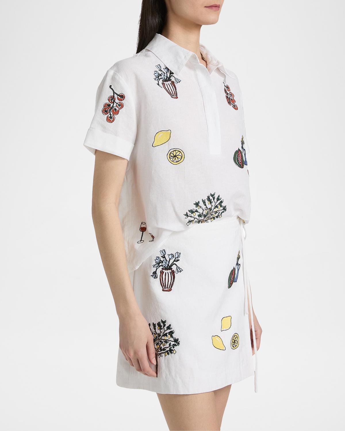 Callum Printed Cotton Shirt - thumbnail 6