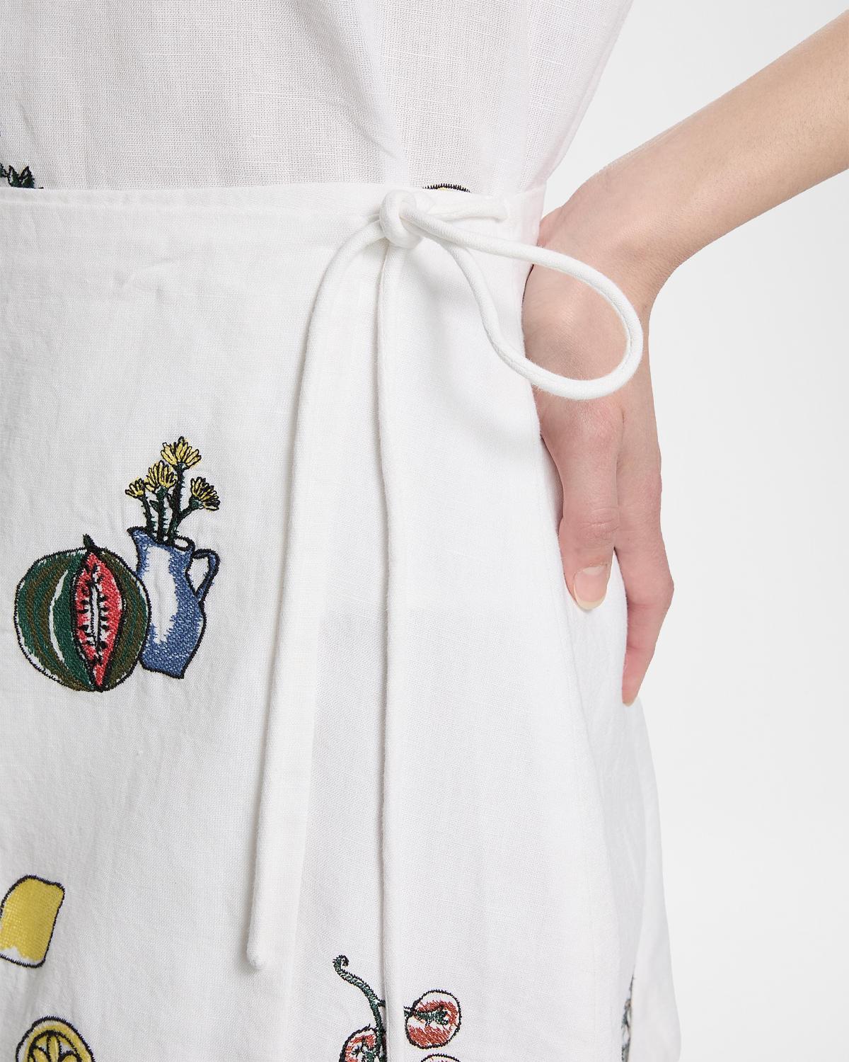 Agnes Cotton Mini Wrap Skirt - thumbnail 7