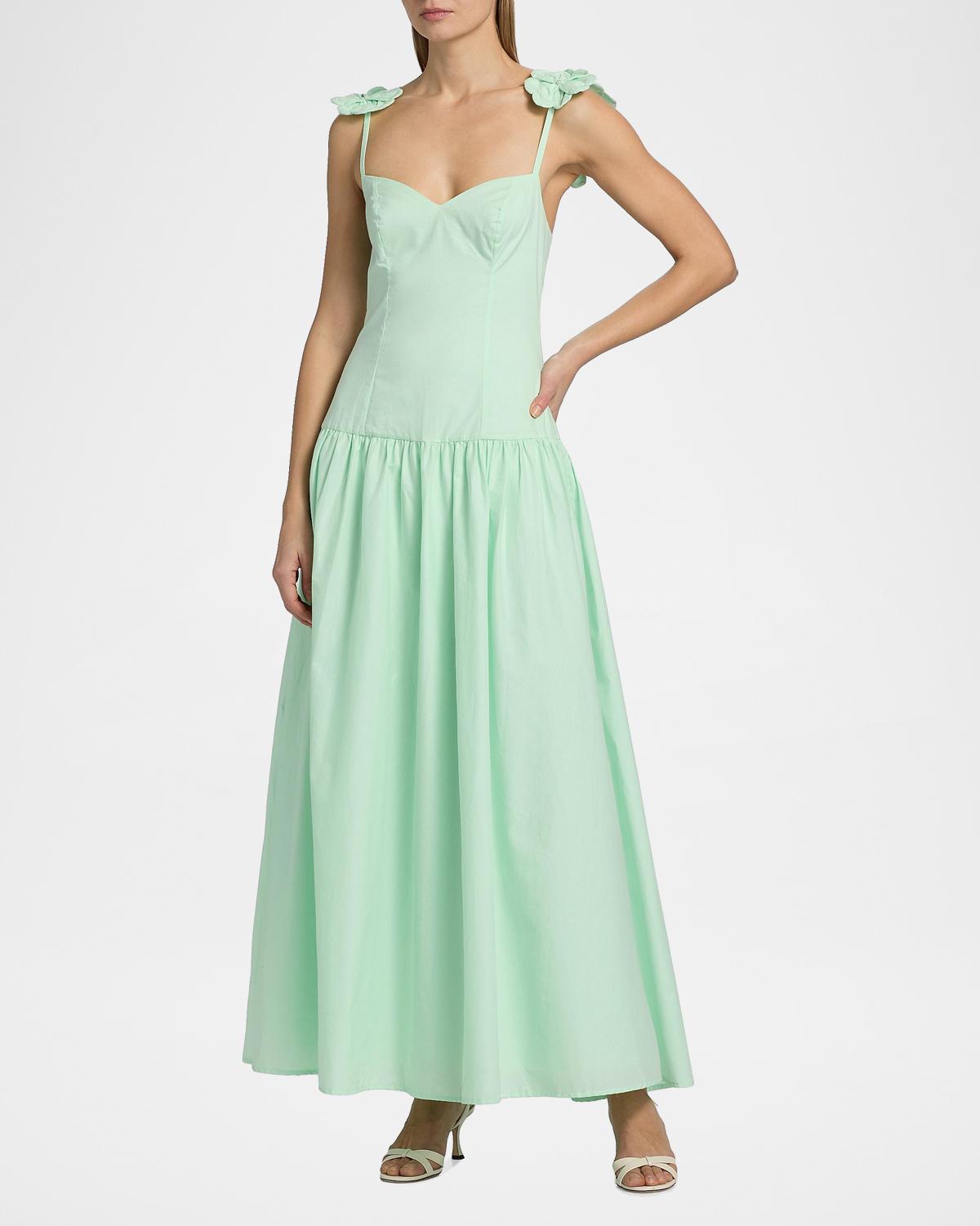 Audrey Cotton Flower Maxi Dress - thumbnail 2