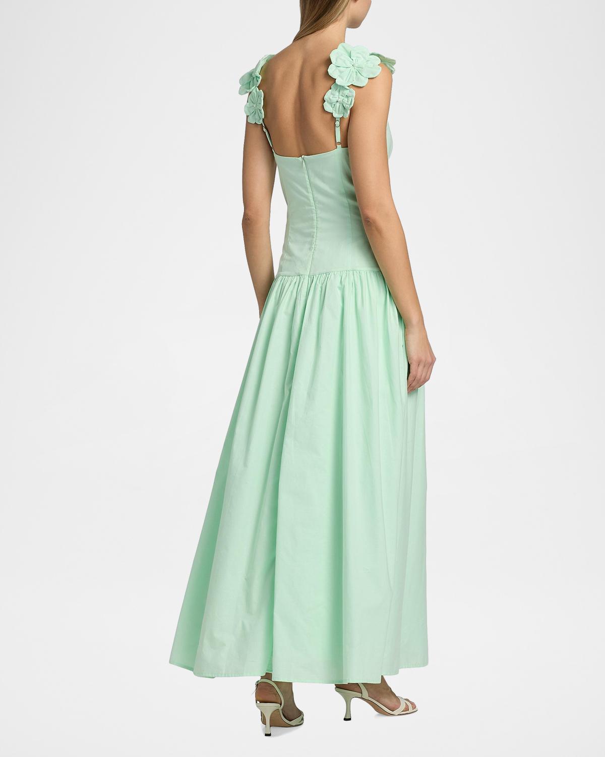 Audrey Cotton Flower Maxi Dress - thumbnail 3