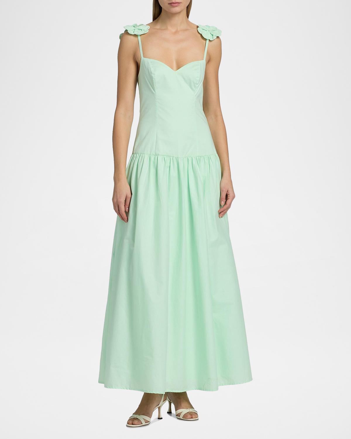 Audrey Cotton Flower Maxi Dress - thumbnail 4