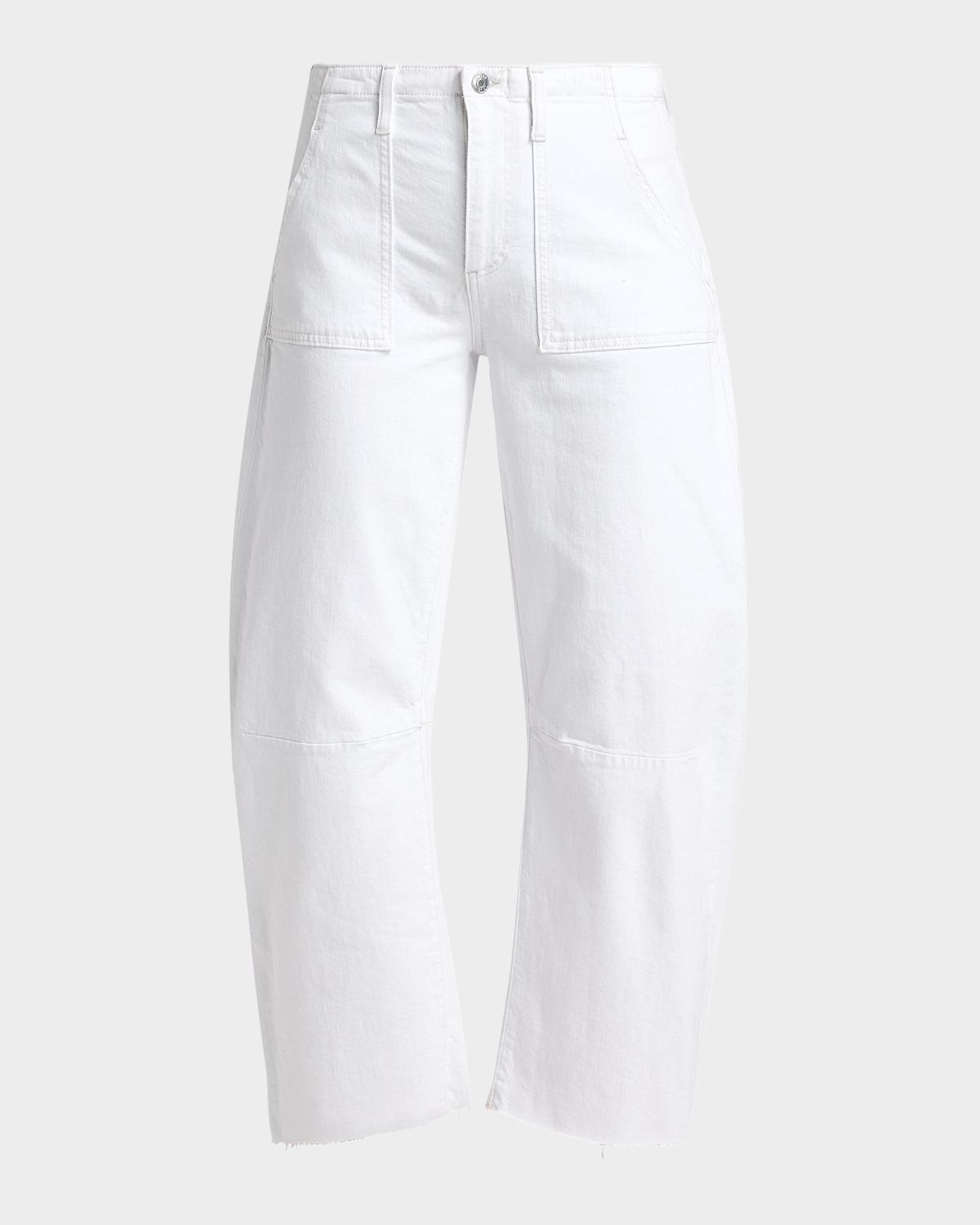 Utility Soft Barrel Crop Jeans