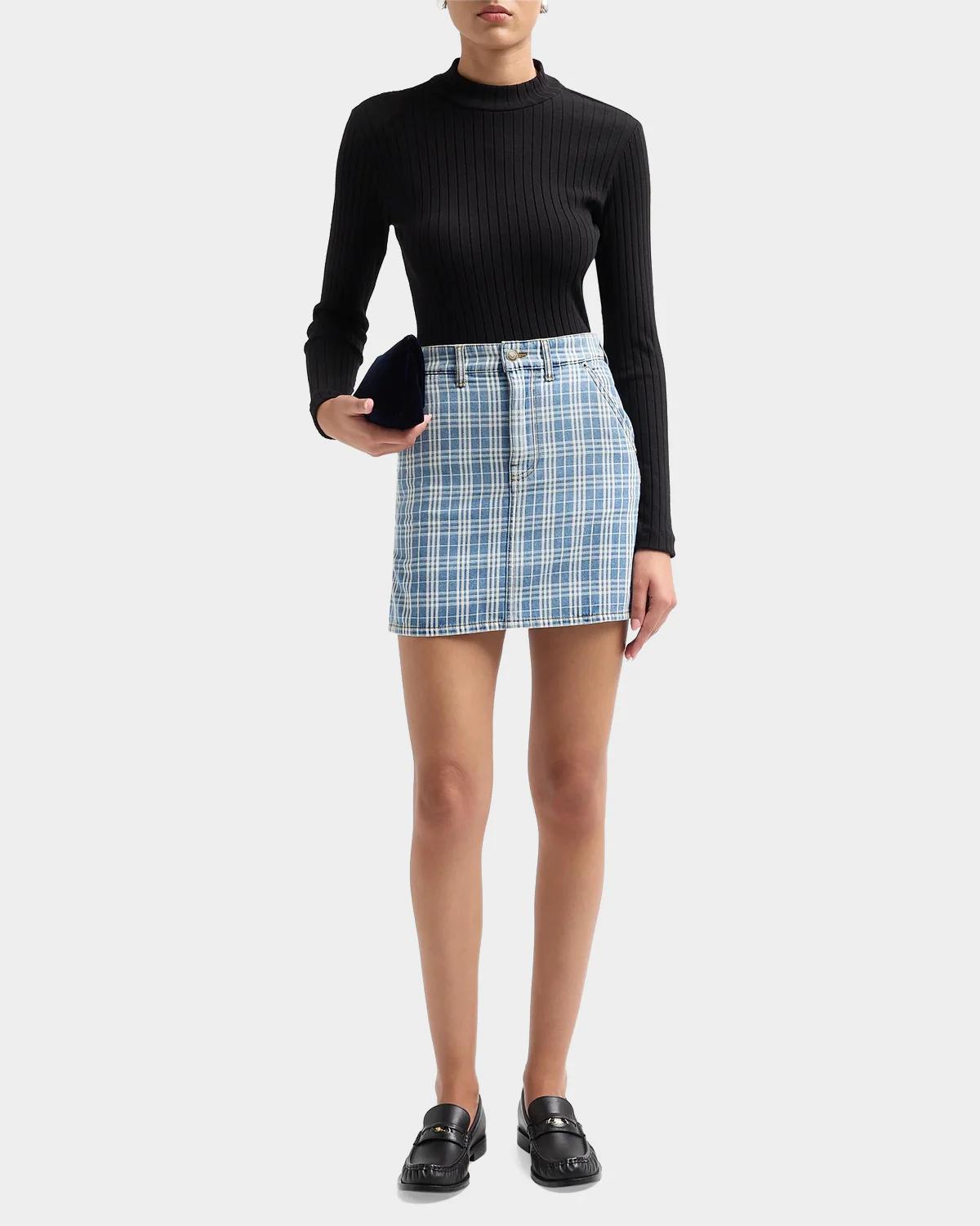 Norcross Denim Mini Skirt - thumbnail 2