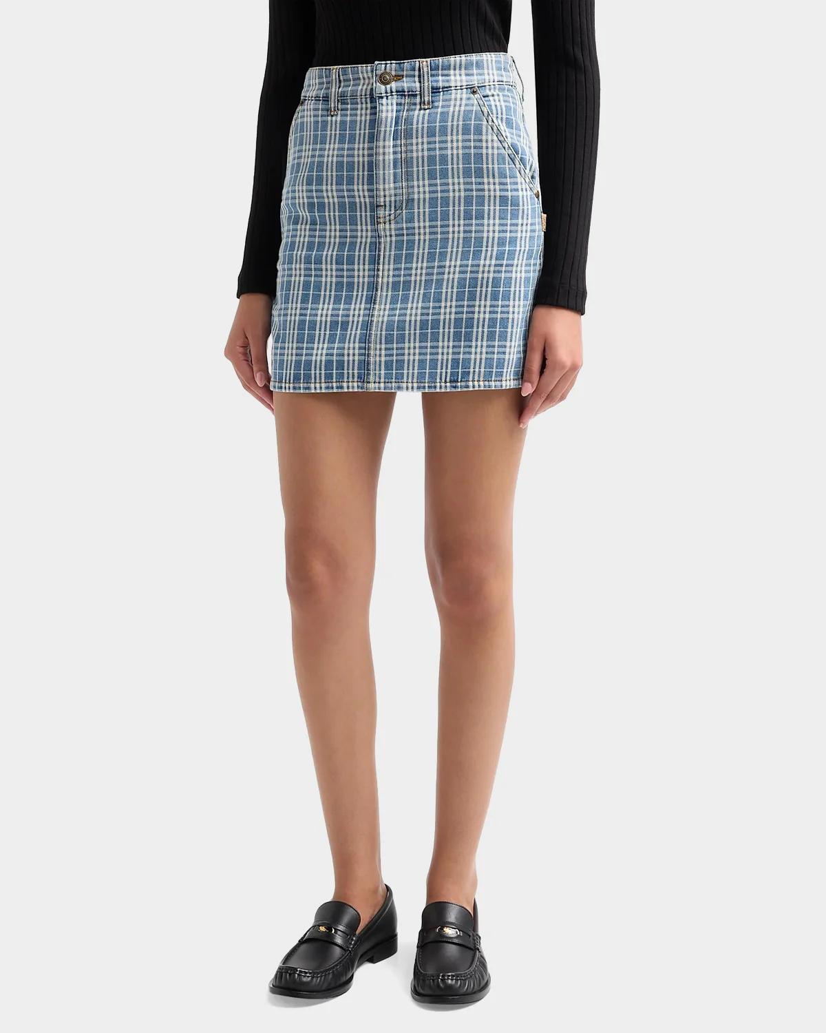 Norcross Denim Mini Skirt - thumbnail 4
