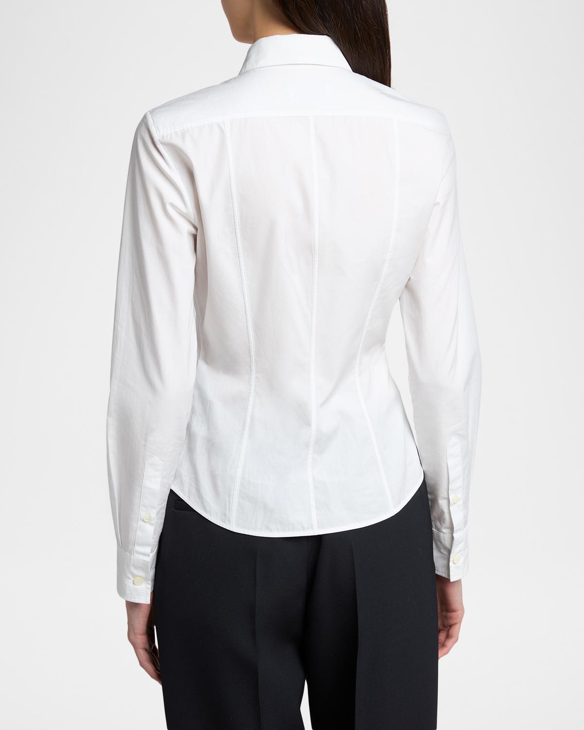 Cotton Poplin Slim Button-Down Shirt - thumbnail 2