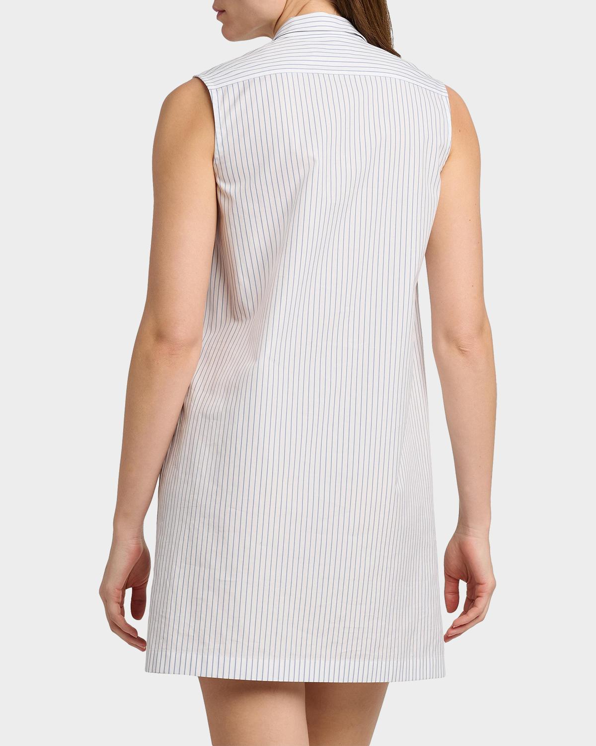 Pinstriped Cotton Poplin Minidress - thumbnail 3