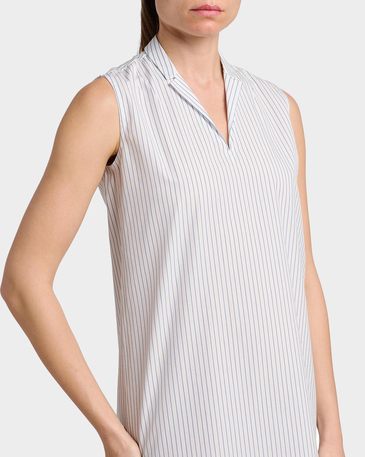 Pinstriped Cotton Poplin Minidress - thumbnail 6