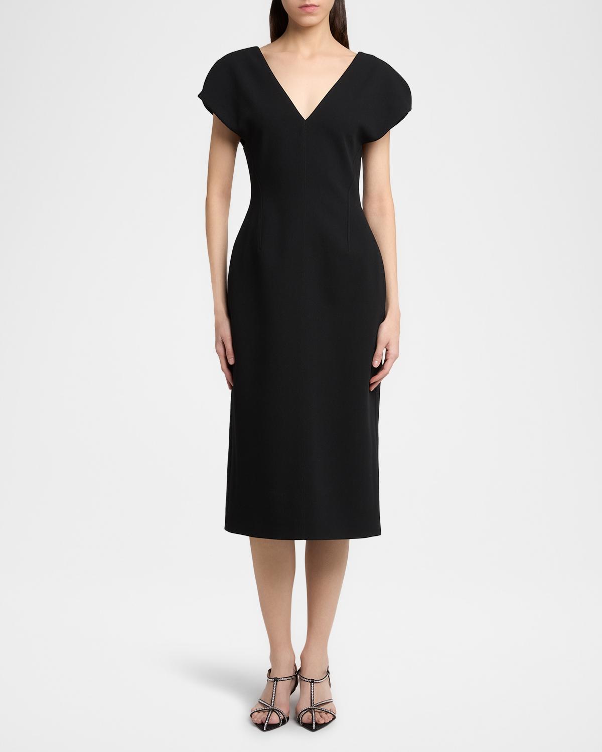 Wool Sable Midi Dress - thumbnail 2