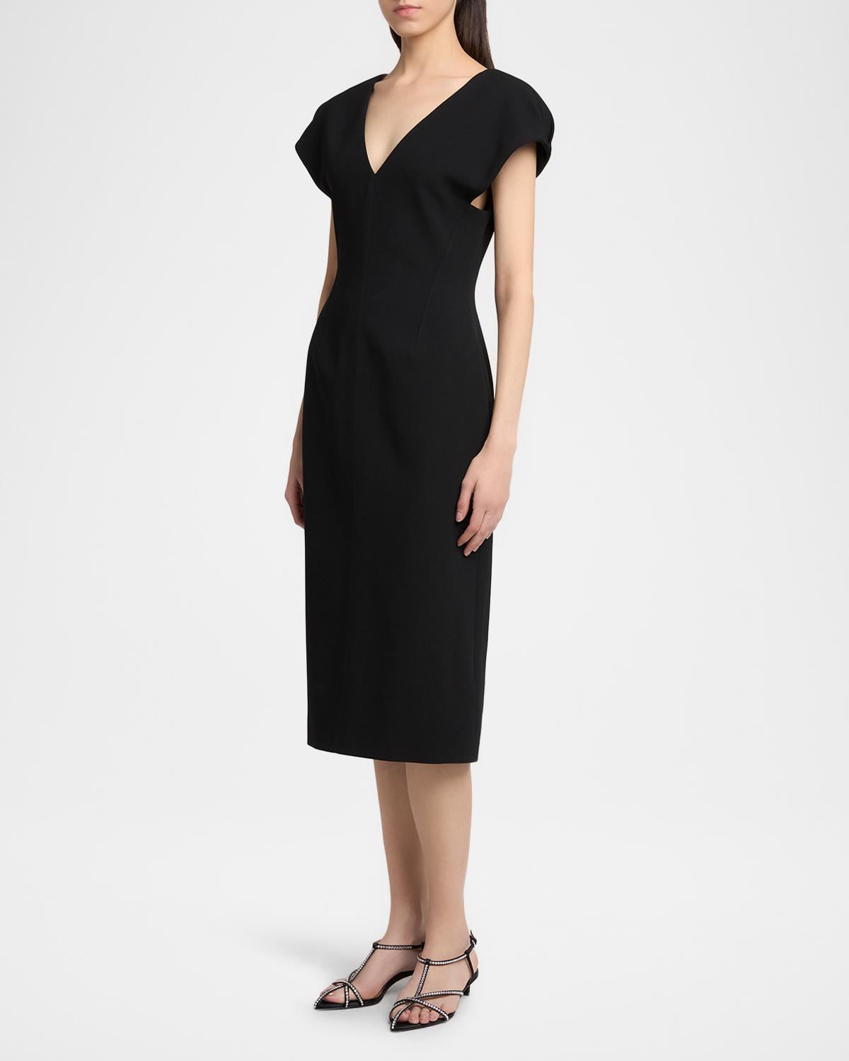 Wool Sable Midi Dress - thumbnail 4