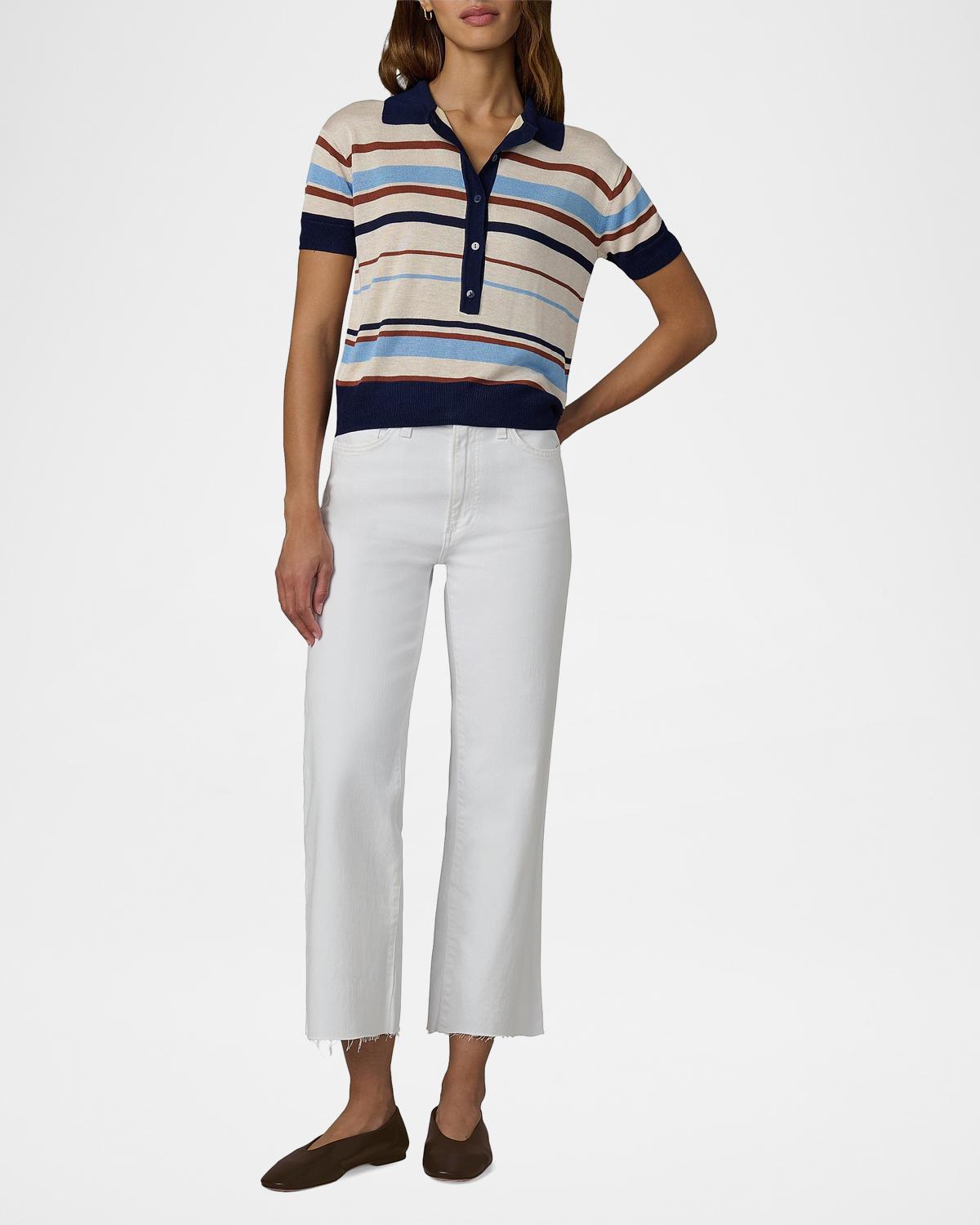 The Stella Striped Polo Sweater - thumbnail 2