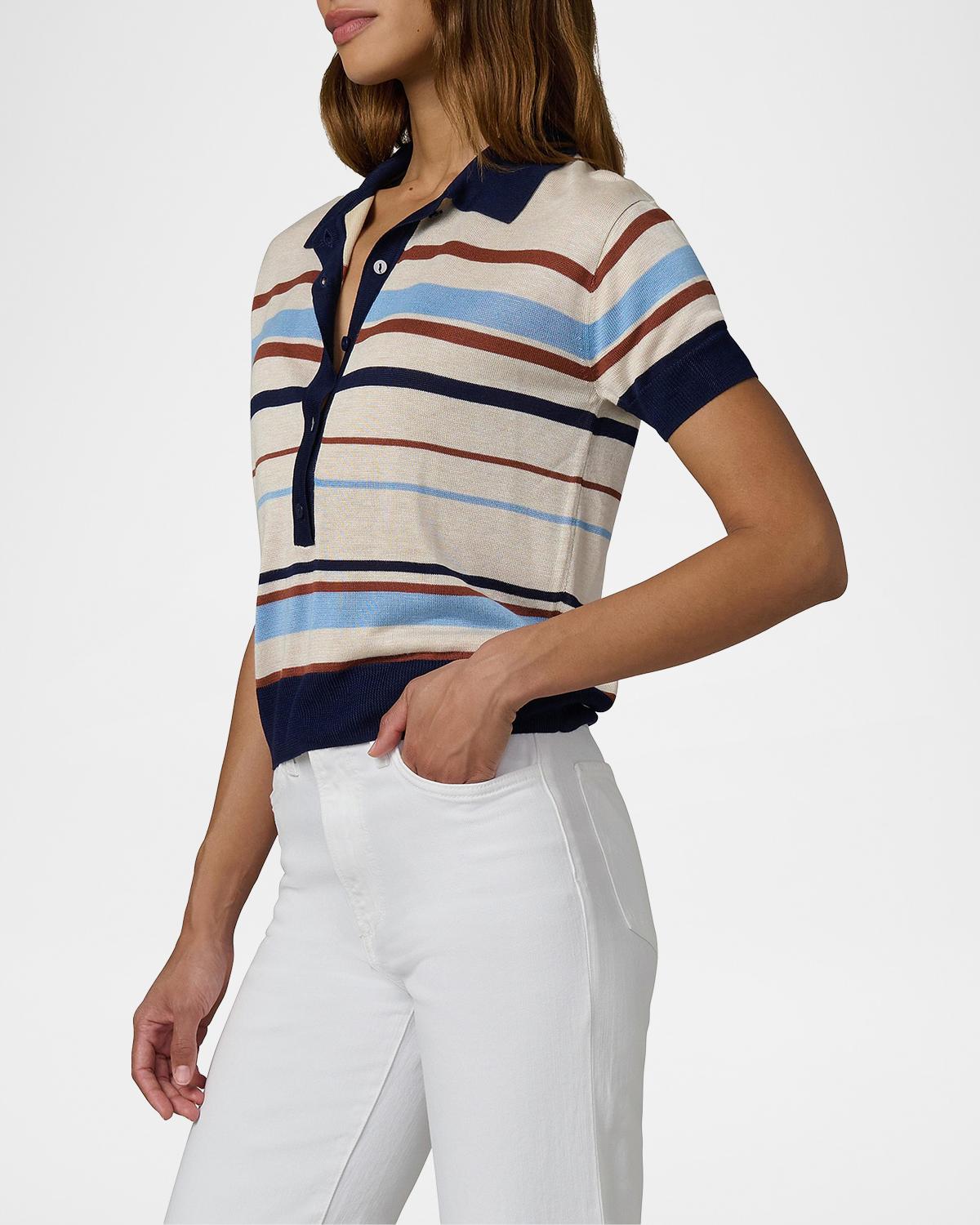 The Stella Striped Polo Sweater - thumbnail 5