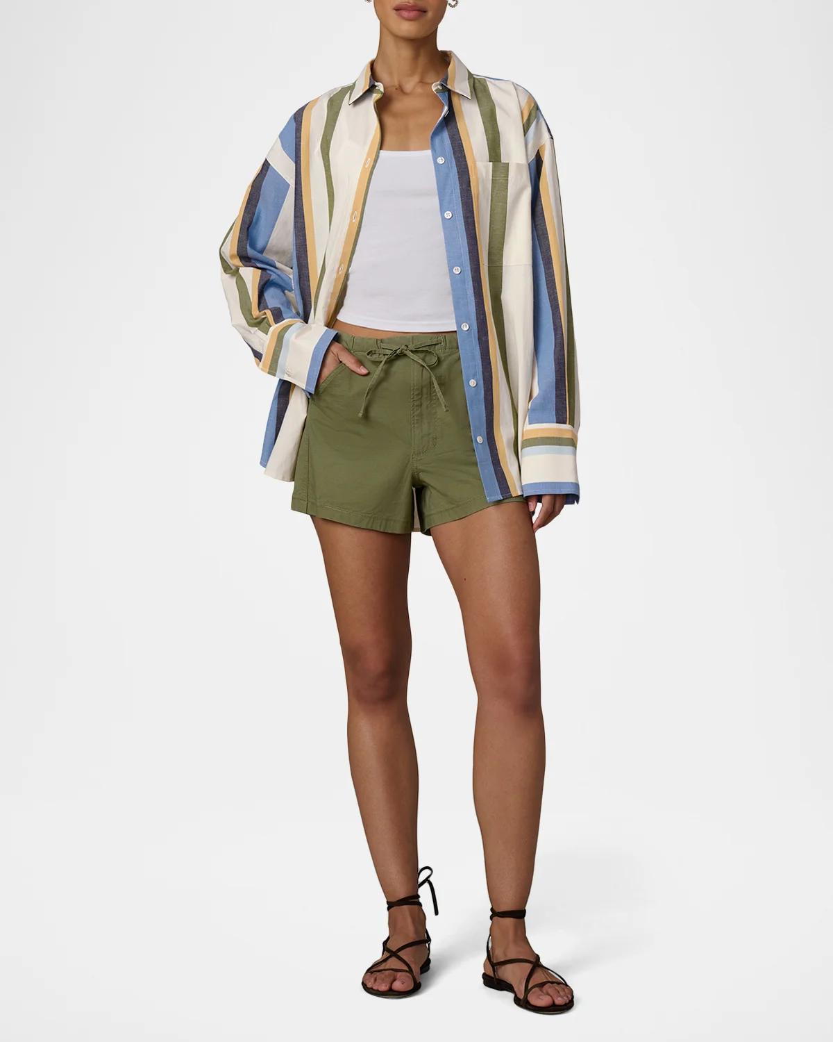 Bowie Cotton-Blend Shorts - thumbnail 2