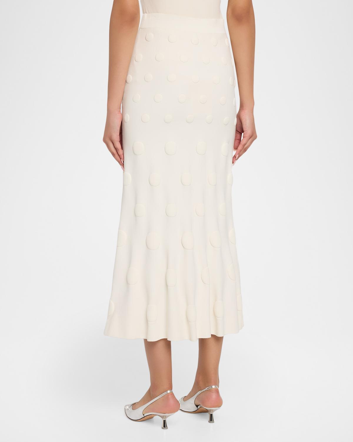 Pucker Dot Knit Midi Skirt - thumbnail 3
