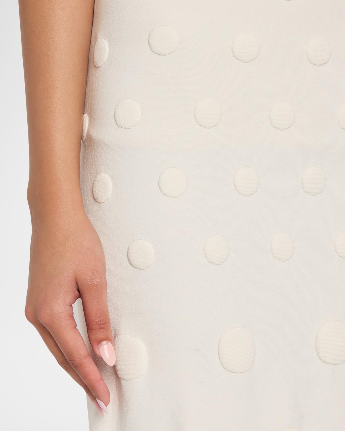 Pucker Dot Knit Midi Skirt - thumbnail 5