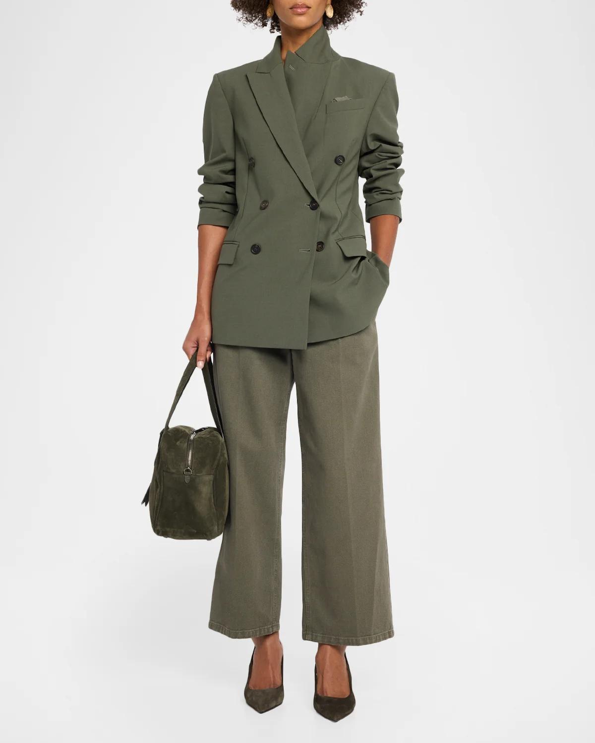 Tropical Luxury Wool Double-Breasted Jacket - thumbnail 2