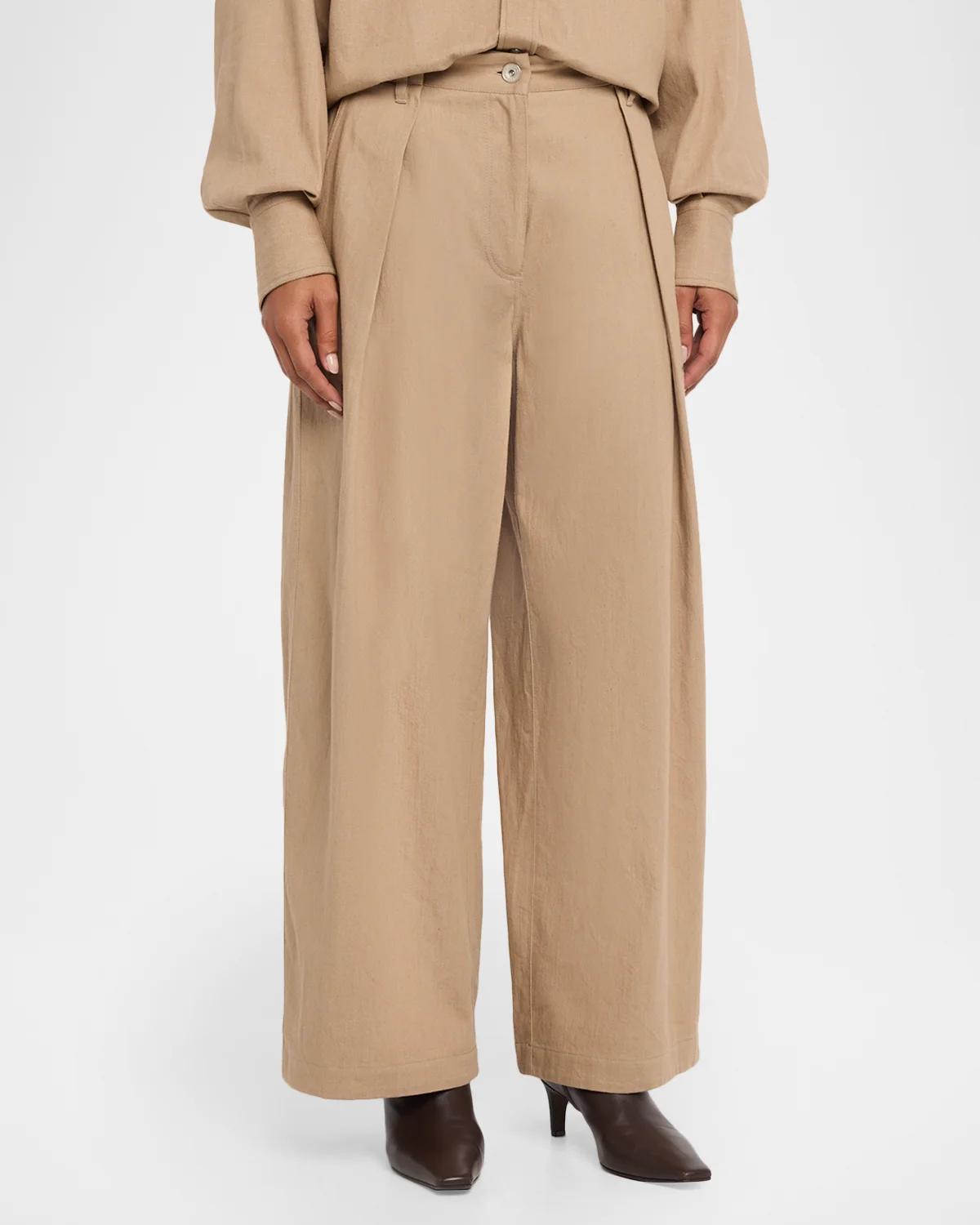 Sparkle Twill Wide-Leg Pants - thumbnail 4
