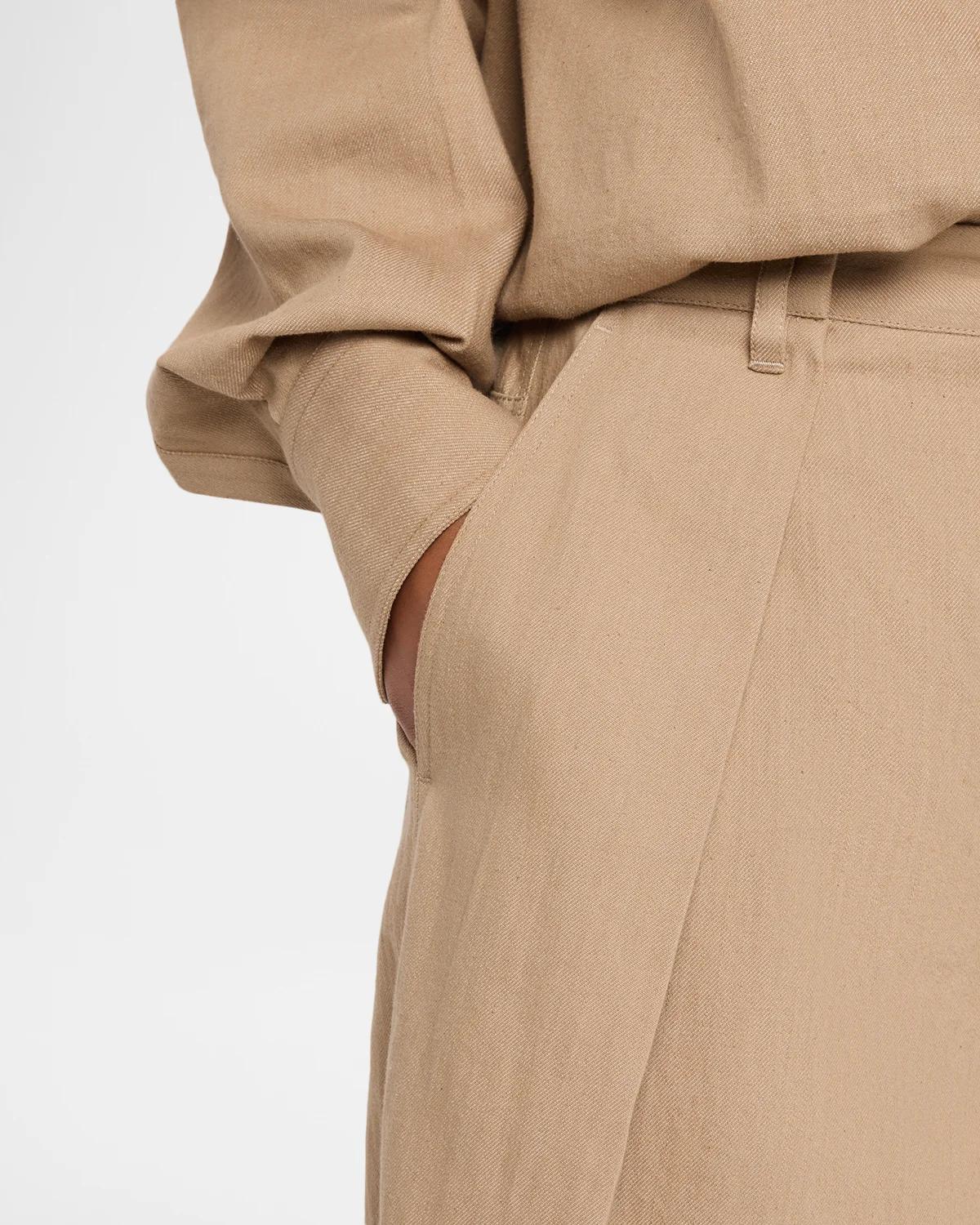 Sparkle Twill Wide-Leg Pants - thumbnail 5