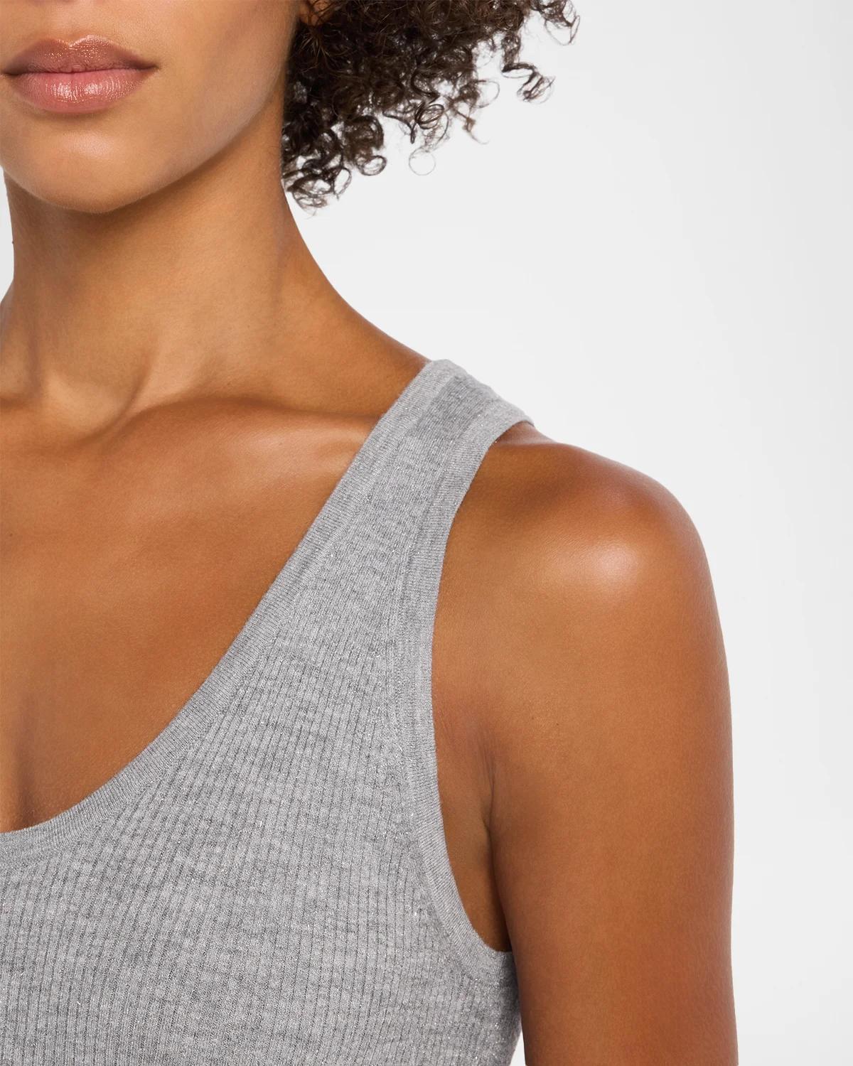 Sparkle Rib Knit Tank Top - thumbnail 5