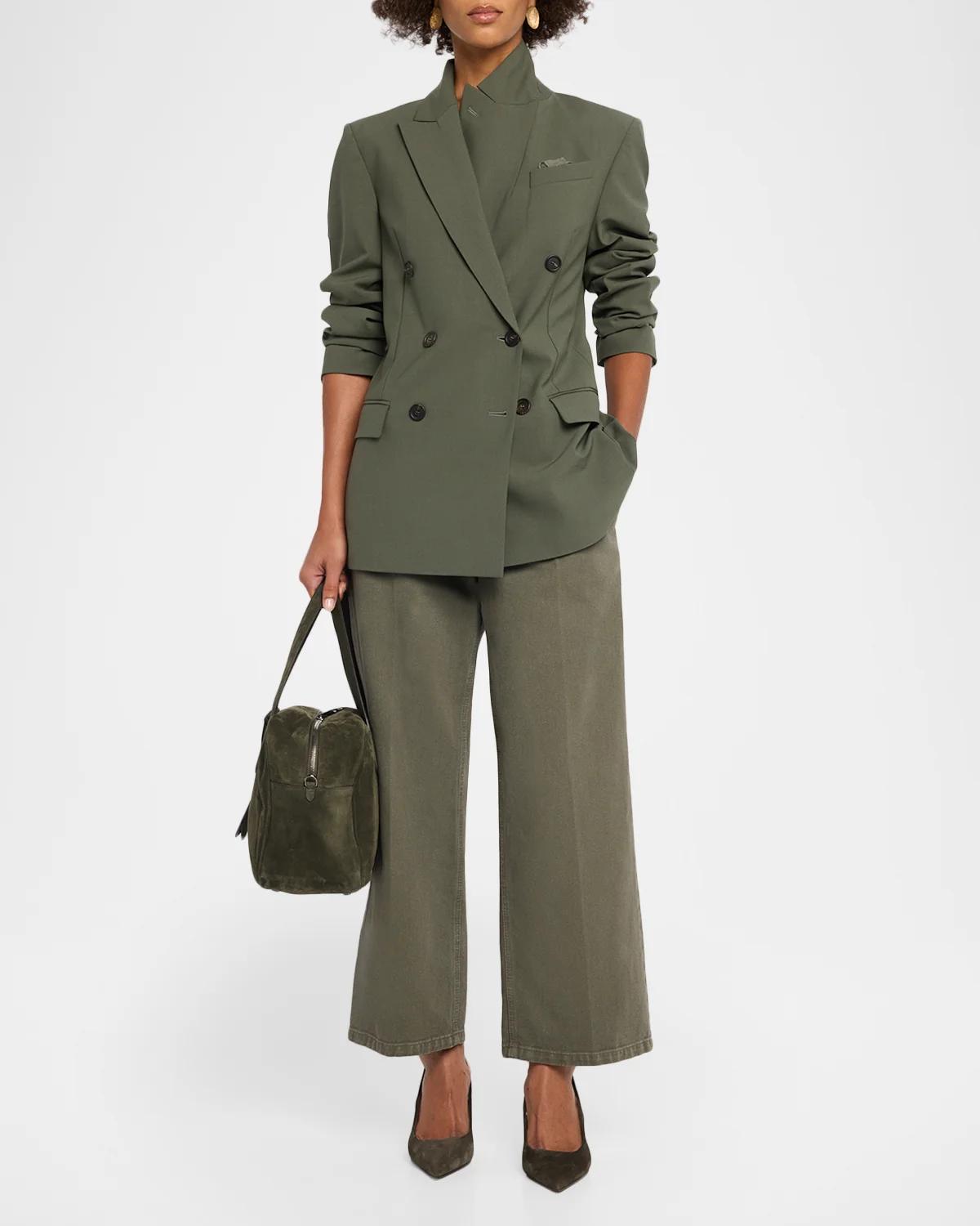 Garment Dye Straight-Leg Ankle Pants - thumbnail 7