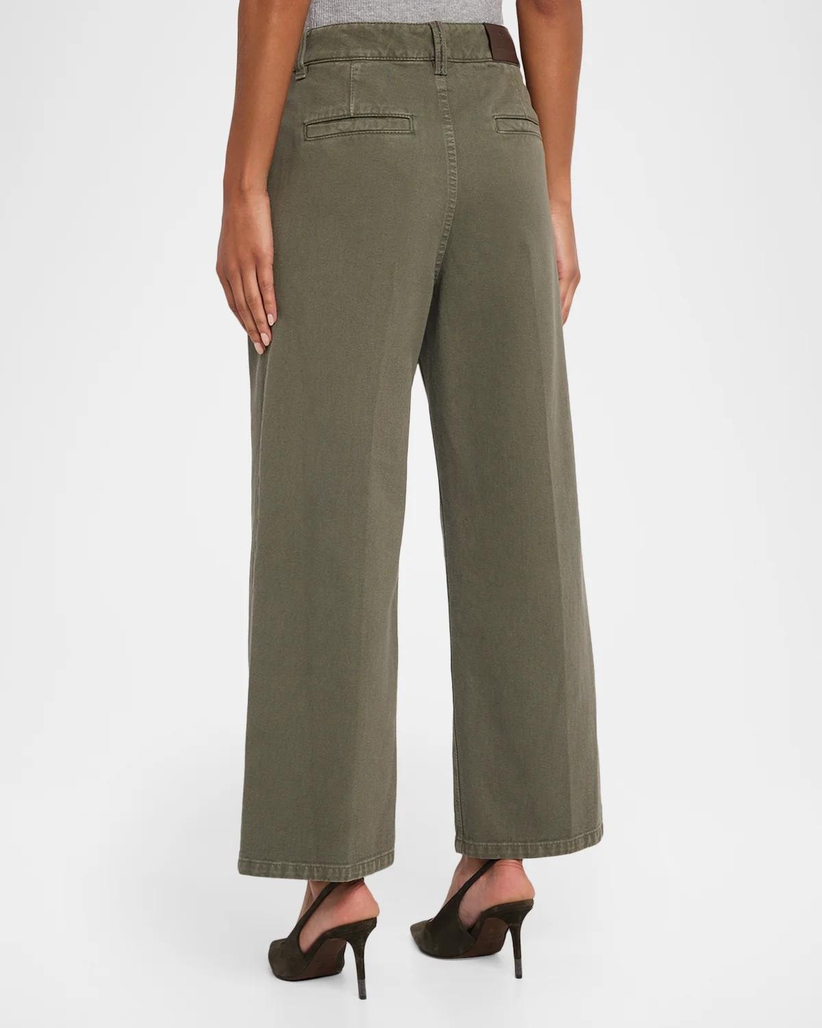Garment Dye Straight-Leg Ankle Pants - thumbnail 8