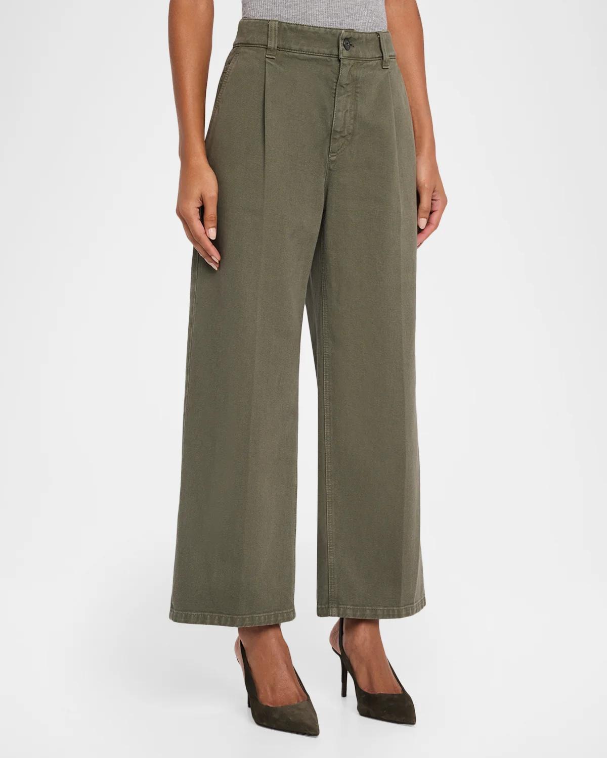 Garment Dye Straight-Leg Ankle Pants - thumbnail 9
