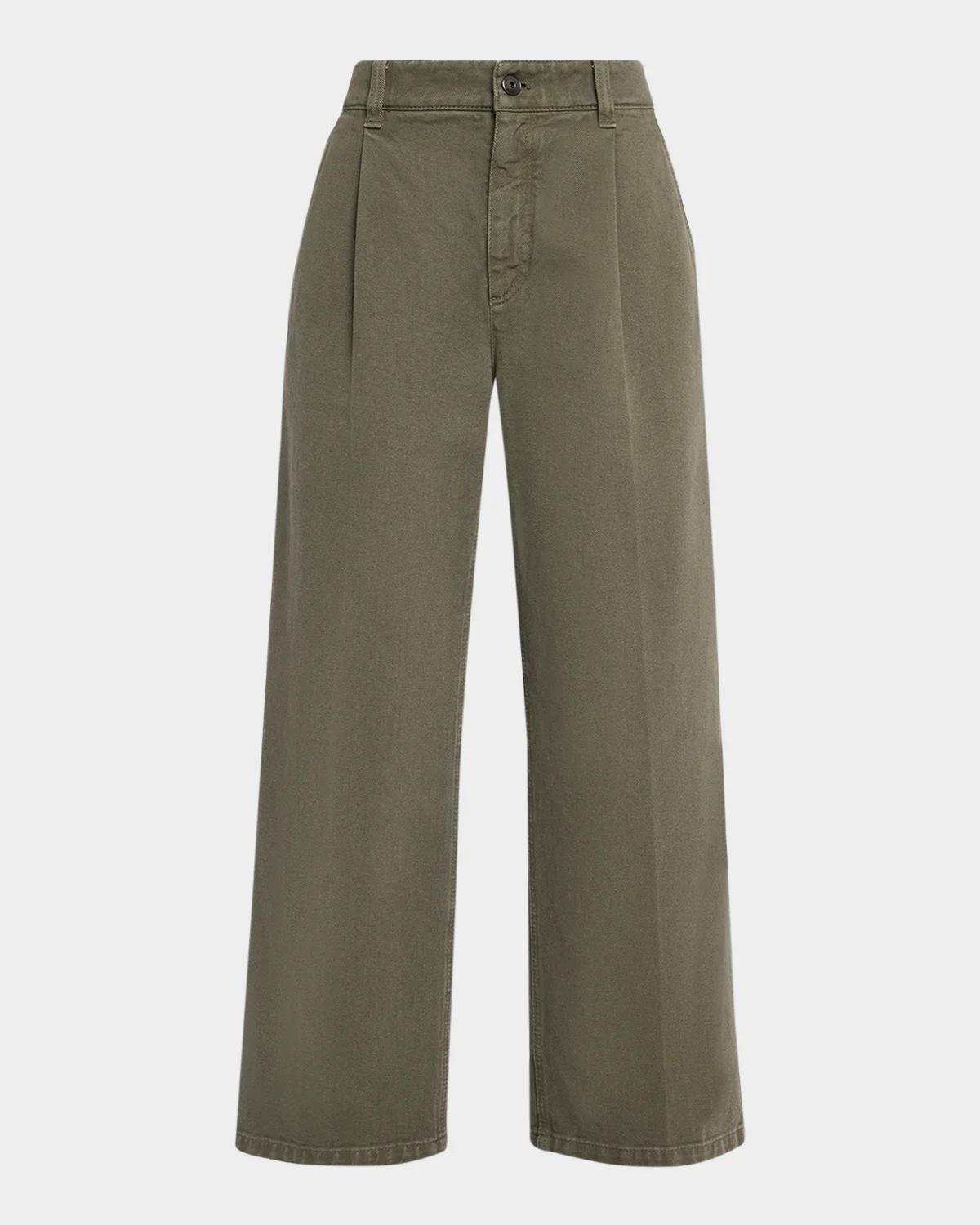 Garment Dye Straight-Leg Ankle Pants - thumbnail 6