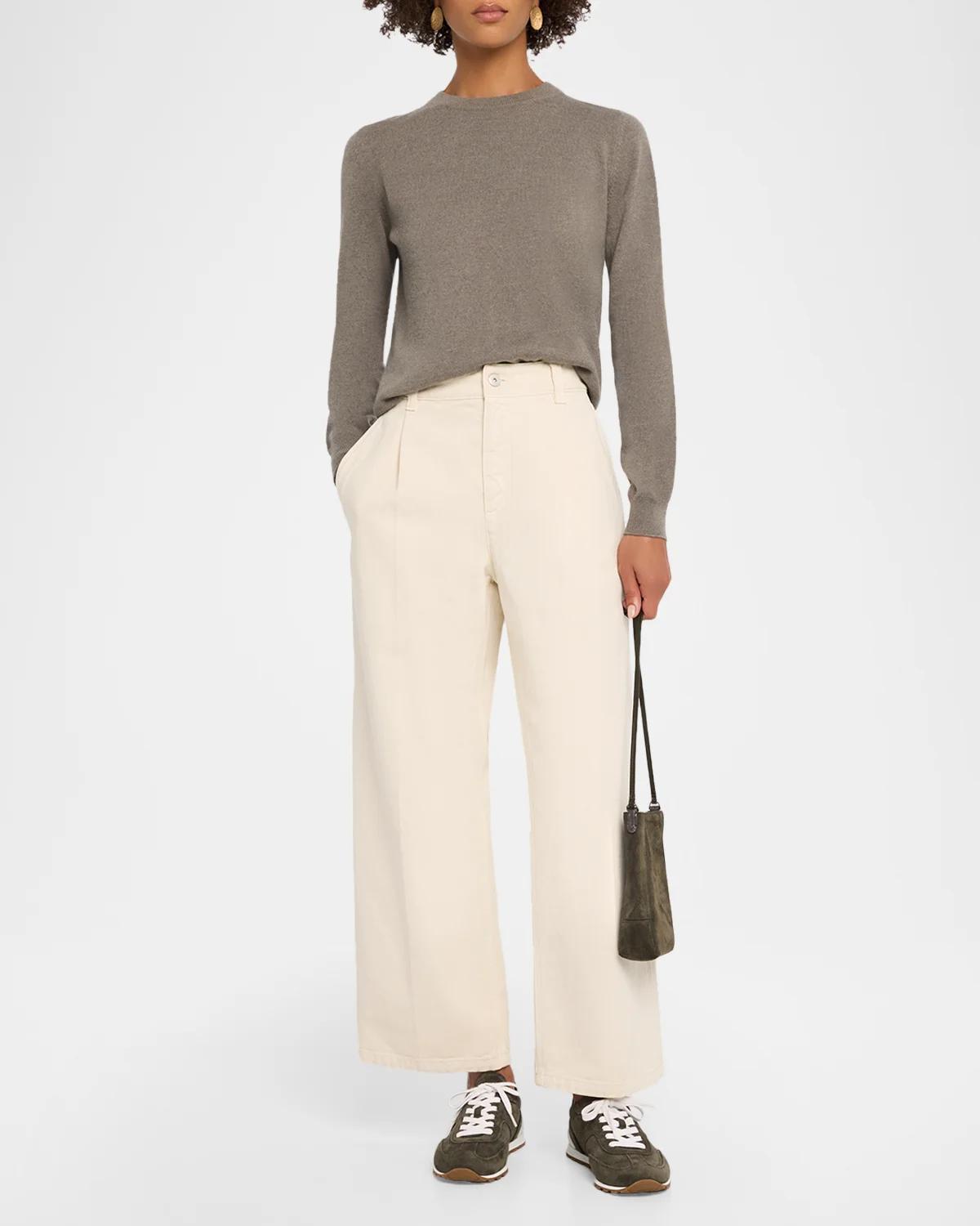 Garment Dye Straight-Leg Ankle Pants - thumbnail 2