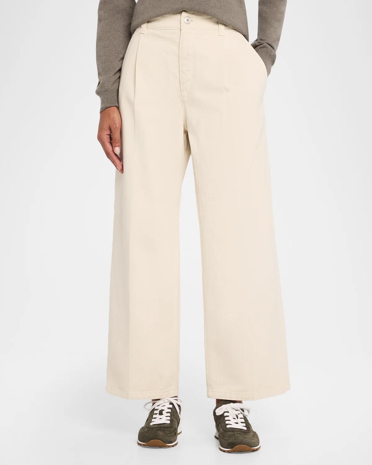 Garment Dye Straight-Leg Ankle Pants - thumbnail 4