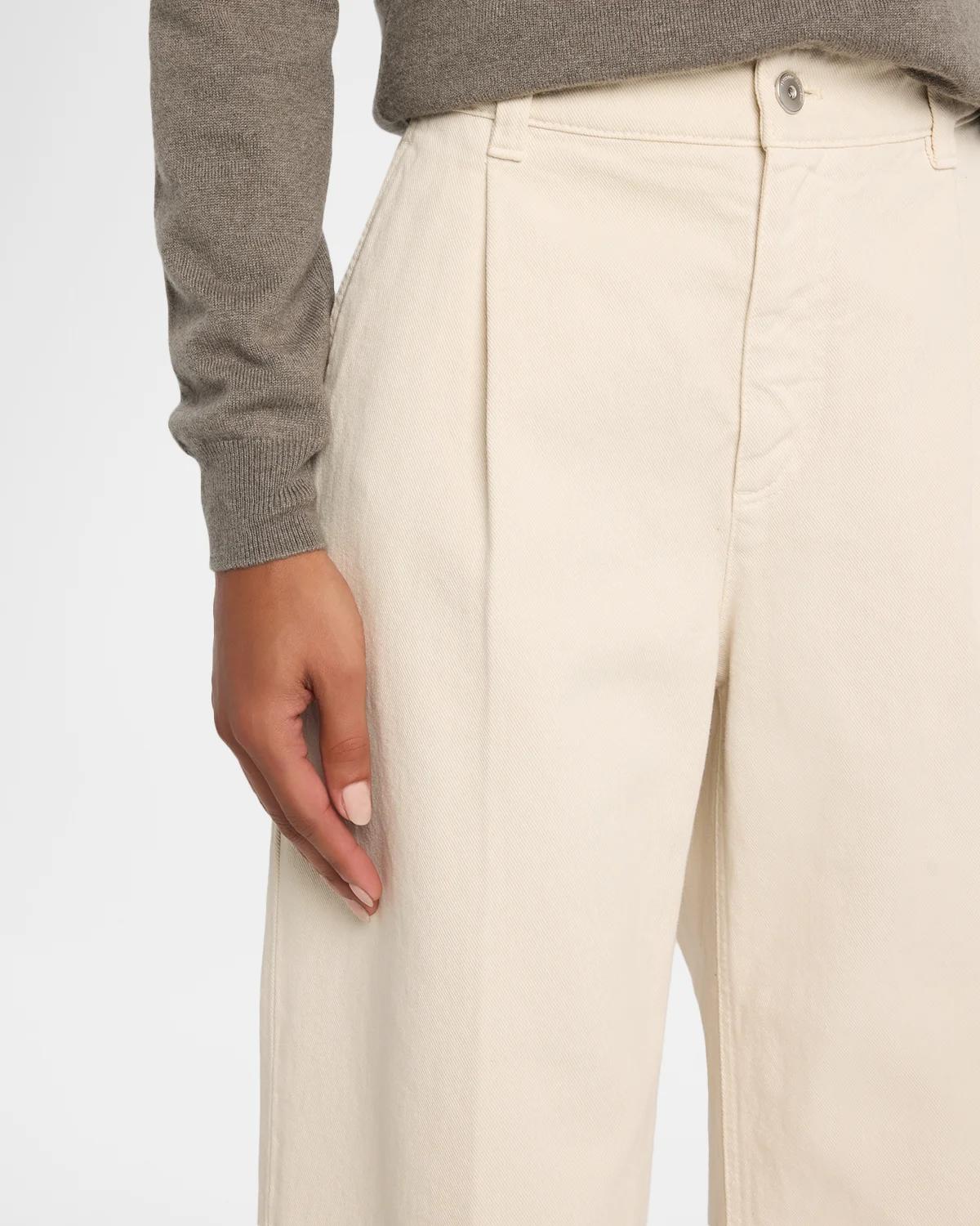 Garment Dye Straight-Leg Ankle Pants - thumbnail 5