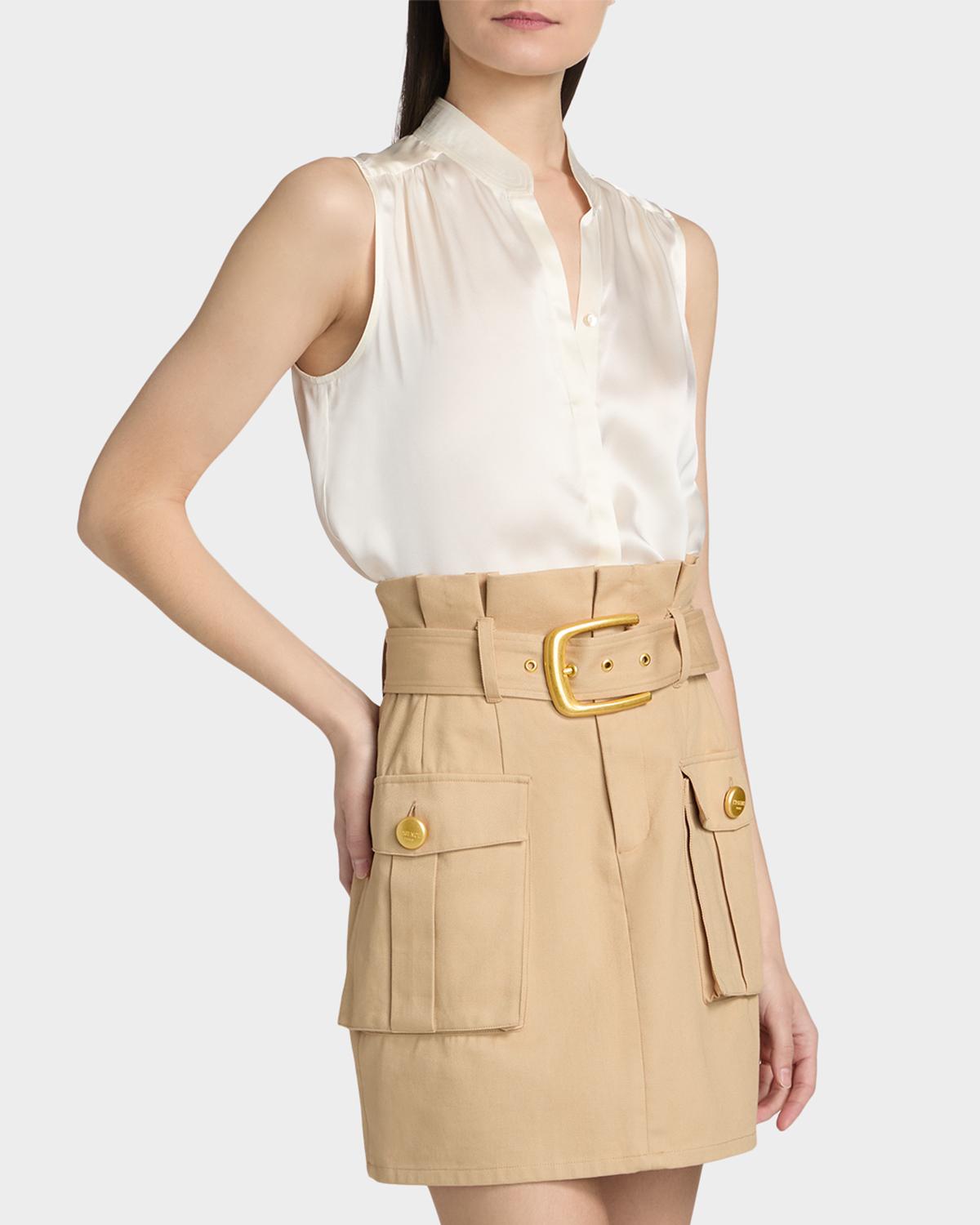 Phoebe Silk Sleeveless Blouse - thumbnail 4