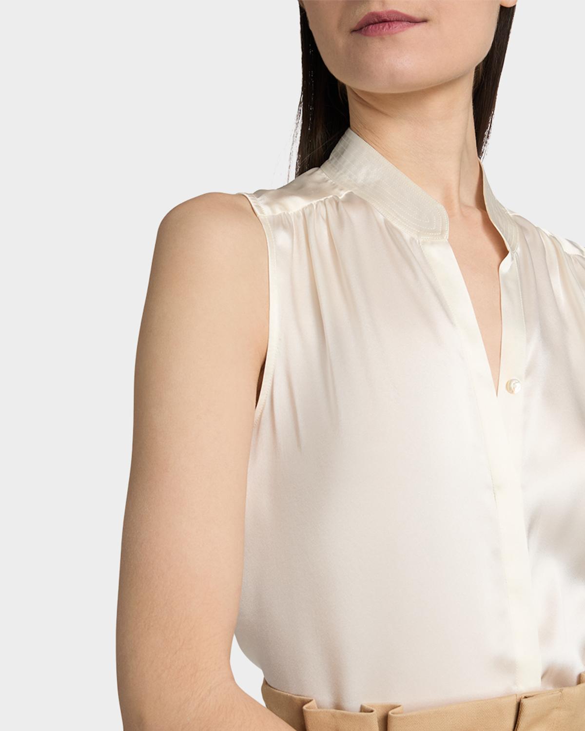 Phoebe Silk Sleeveless Blouse - thumbnail 5