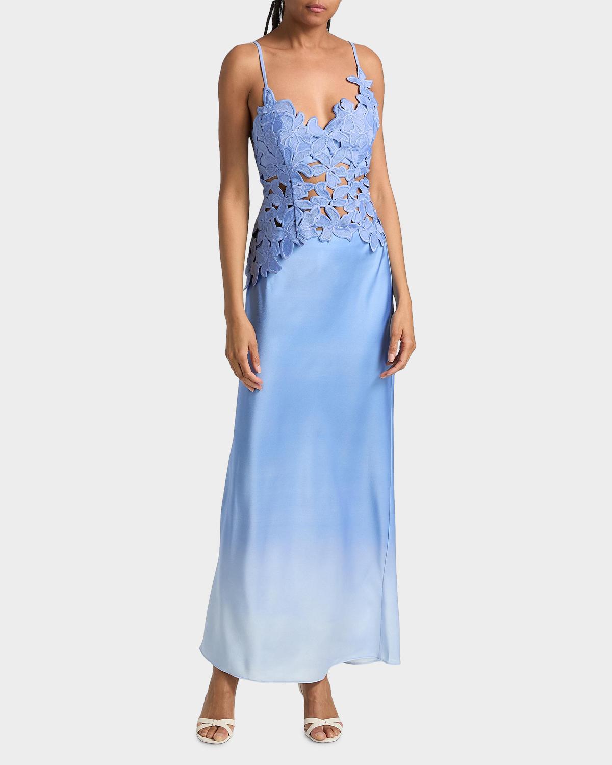 Sian Ombré Satin Maxi Skirt - thumbnail 2