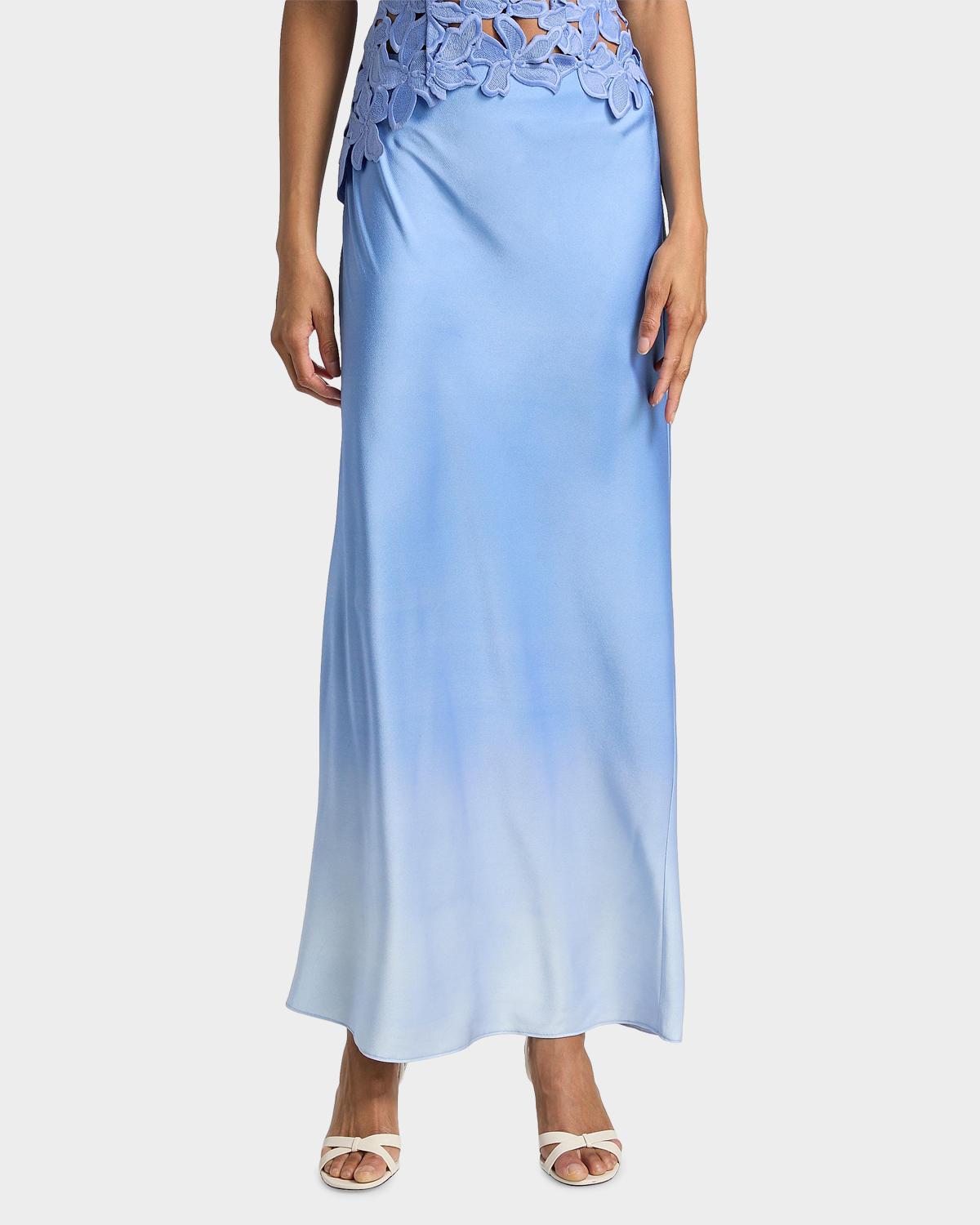 Sian Ombré Satin Maxi Skirt - thumbnail 4
