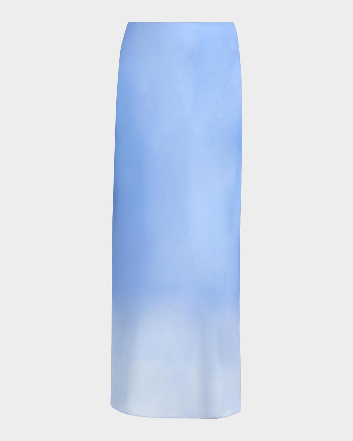 Sian Ombré Satin Maxi Skirt