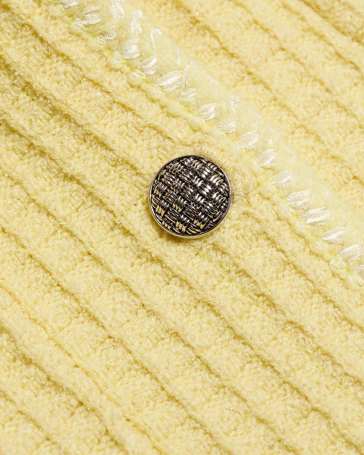Sade Waffle-Knit Cardigan Jacket - thumbnail 5