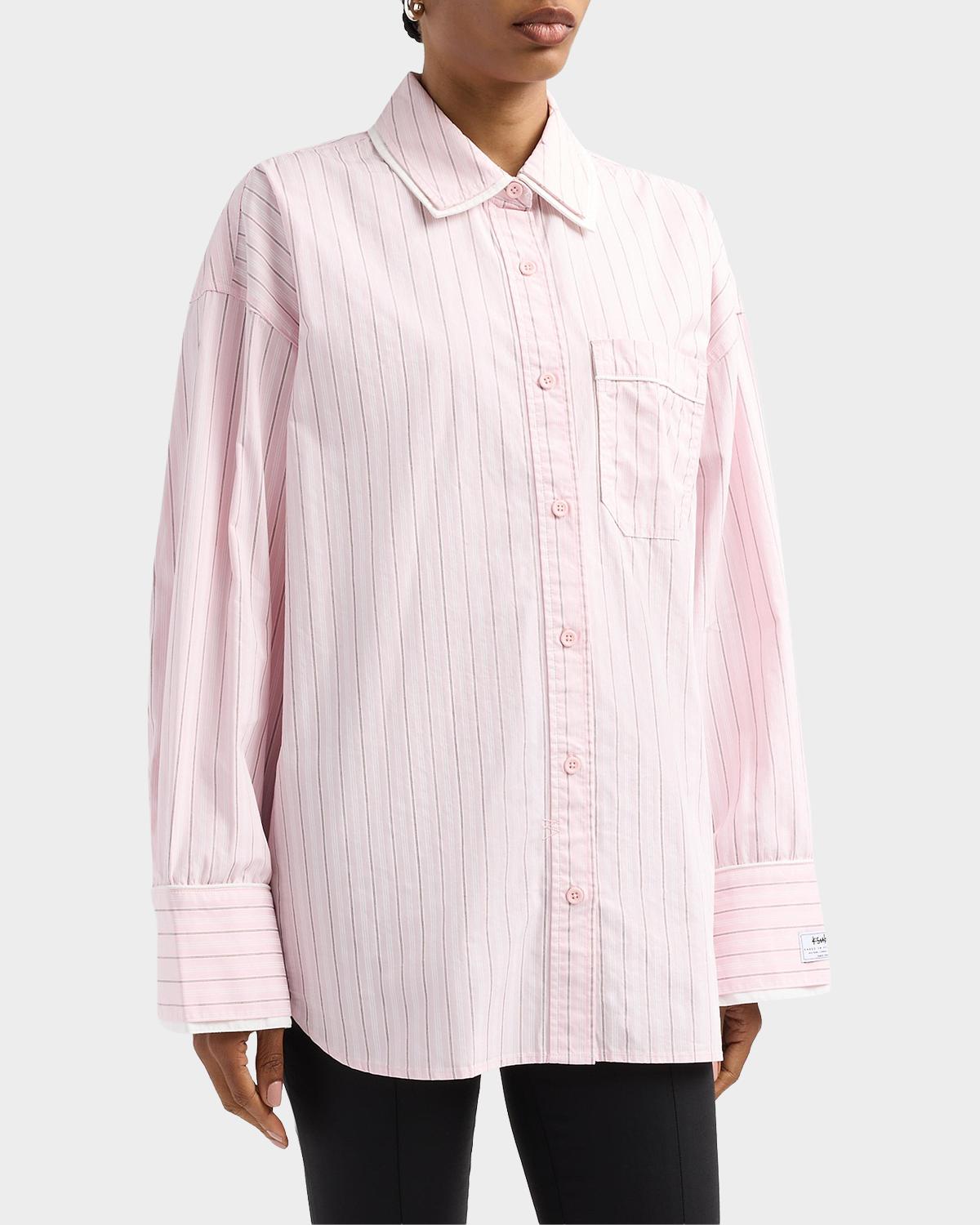 Higher Than Heaven Astra Striped Cotton Shirt - thumbnail 4