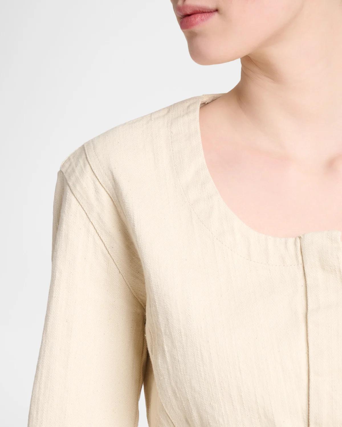 Le Haut De-Nimes Flipper Denim Crop Jacket - thumbnail 5