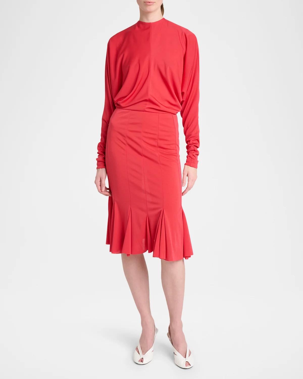 Losange Flounce Midi Dress - thumbnail 2