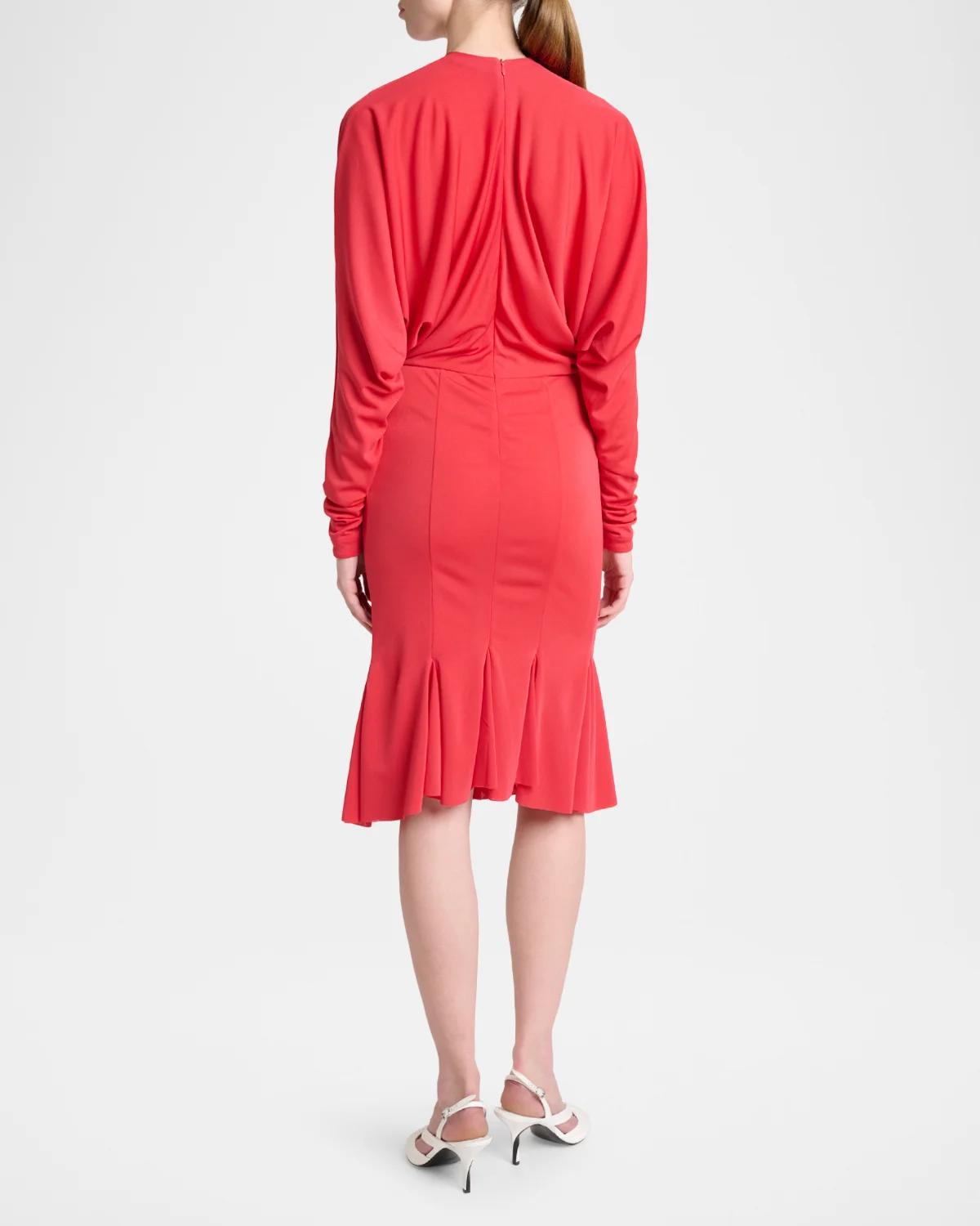 Losange Flounce Midi Dress - thumbnail 3