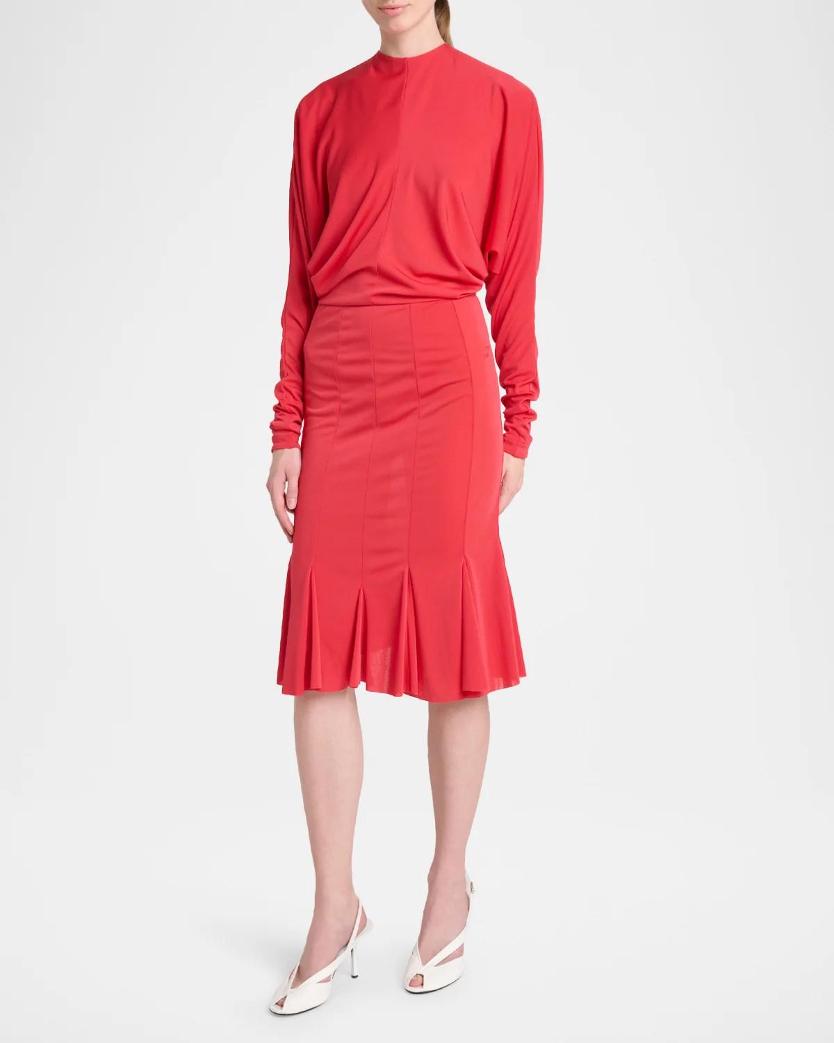 Losange Flounce Midi Dress - thumbnail 4