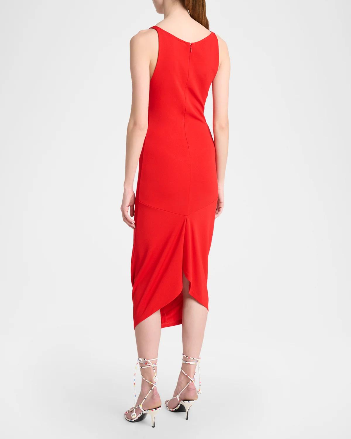 La Regata Sleeveless Draped Jersey Midi Dress - thumbnail 3