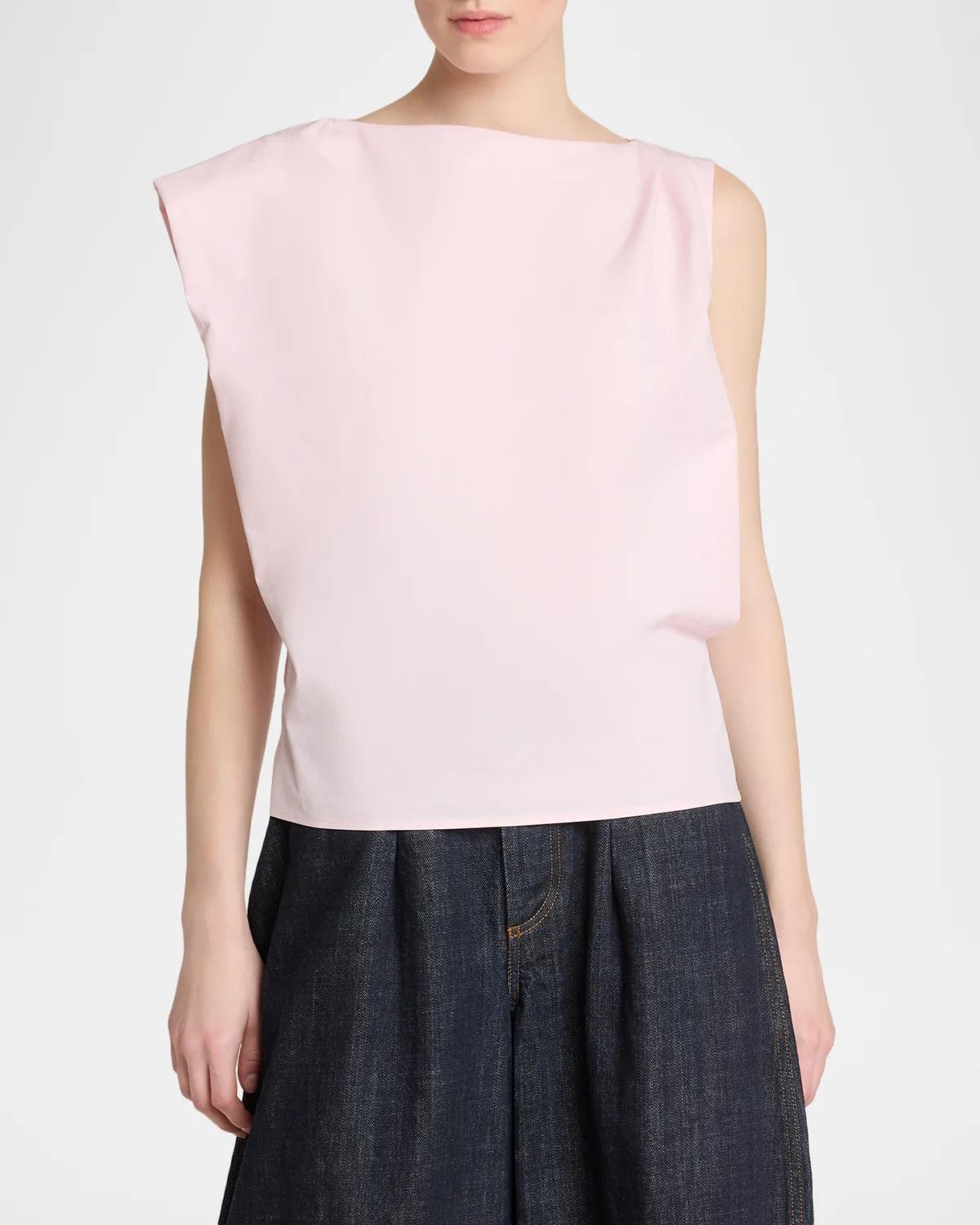 La Haut Drap Cotton Top - thumbnail 4