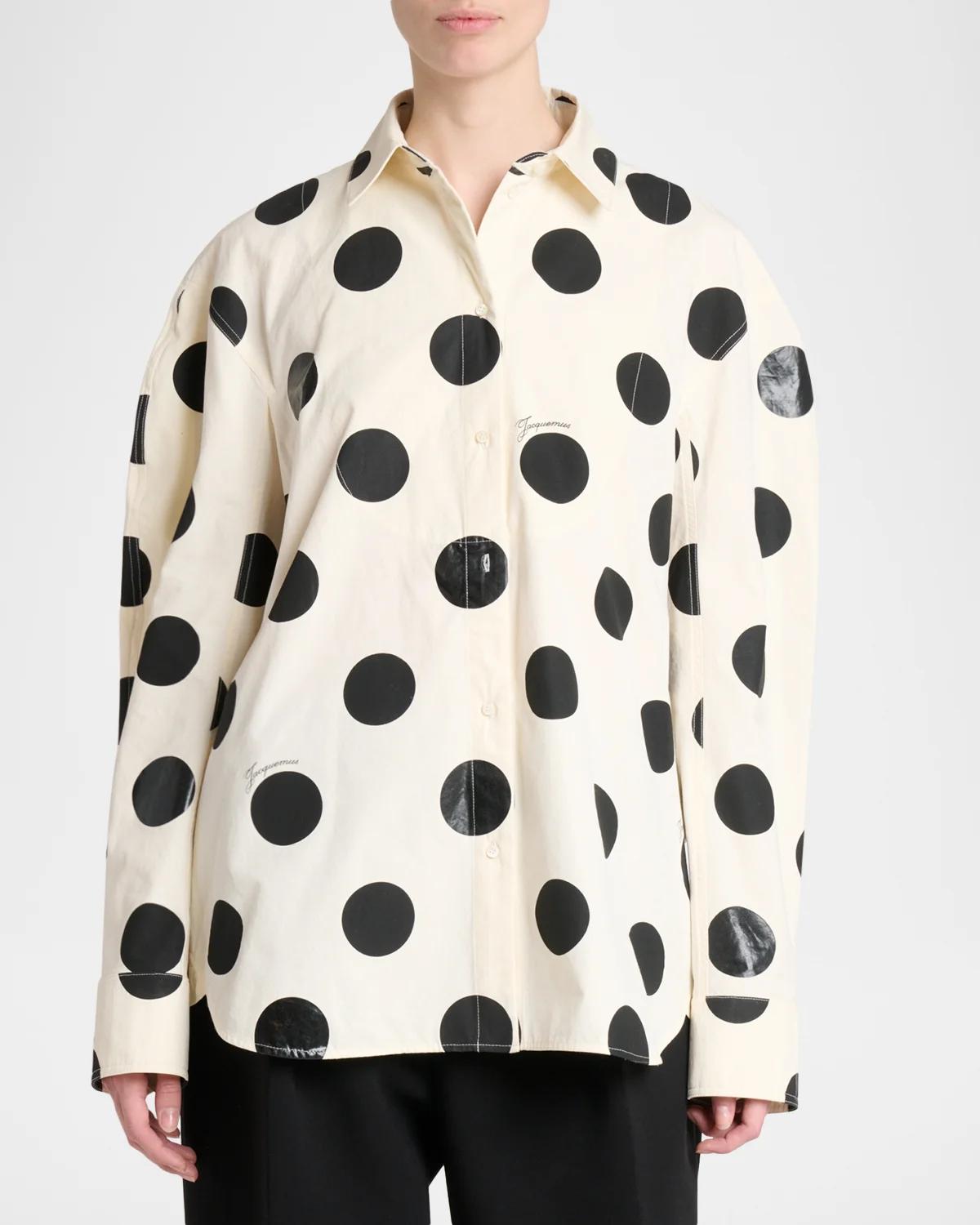 Citta Polka Dot Cotton Shirt - thumbnail 4