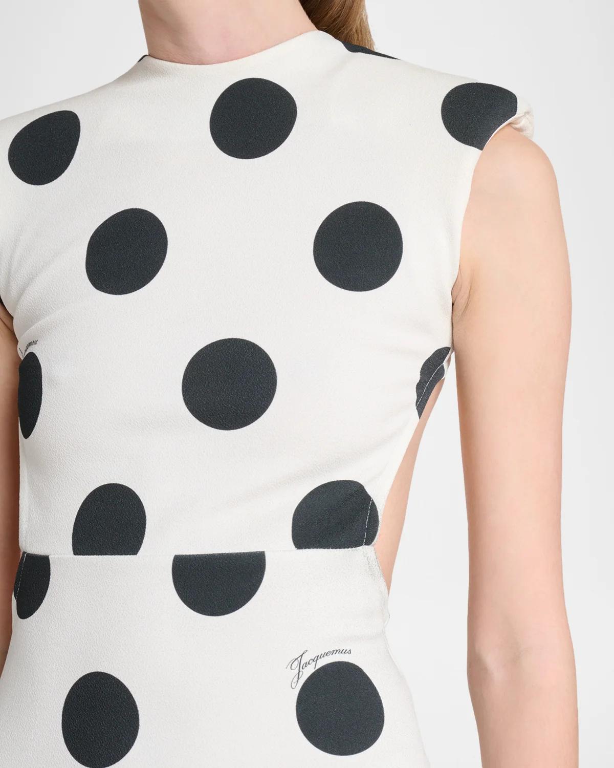 Palmier Pois Polka Dot Midi Dress - thumbnail 5