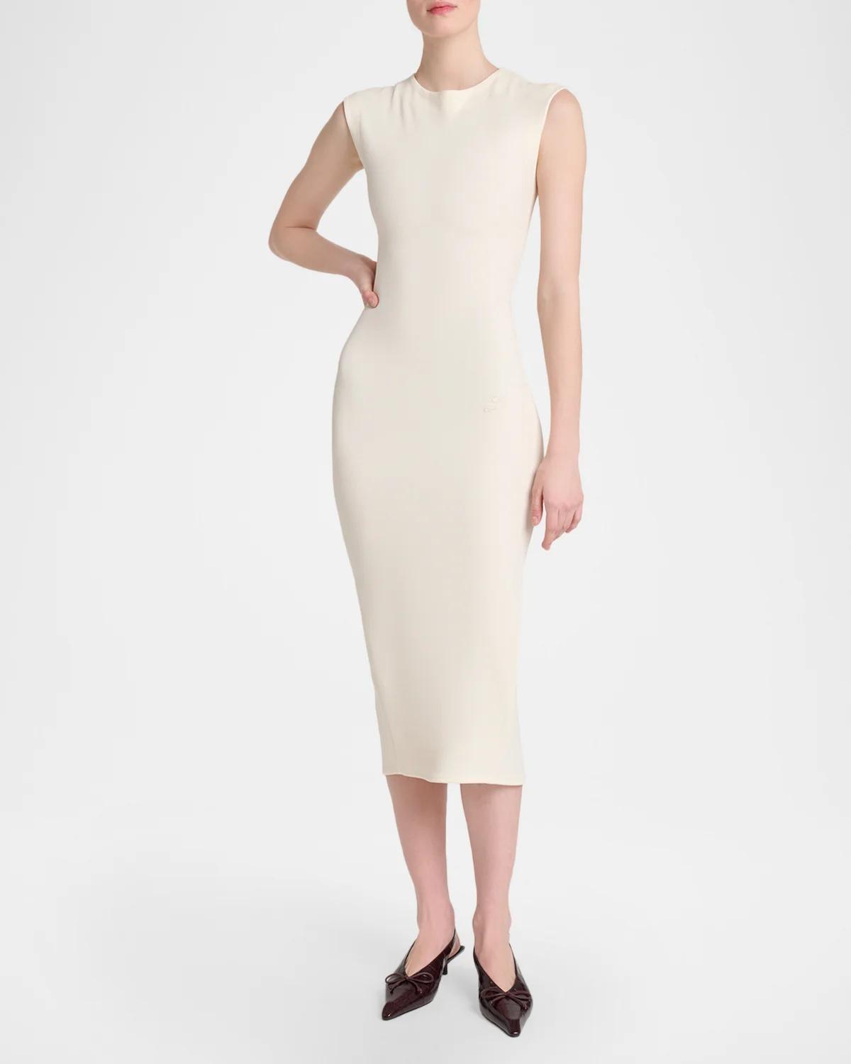 La Robe Alba Ruched-Back Body-Con Midi Dress - thumbnail 4