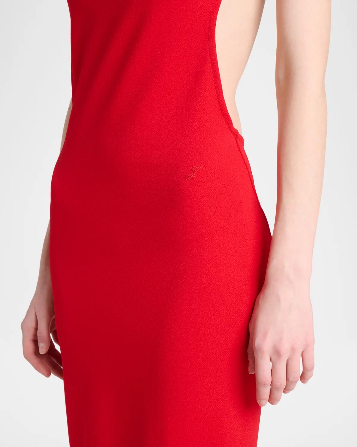 La Robe Palmier Open-Back Jersey Midi Dress - thumbnail 5